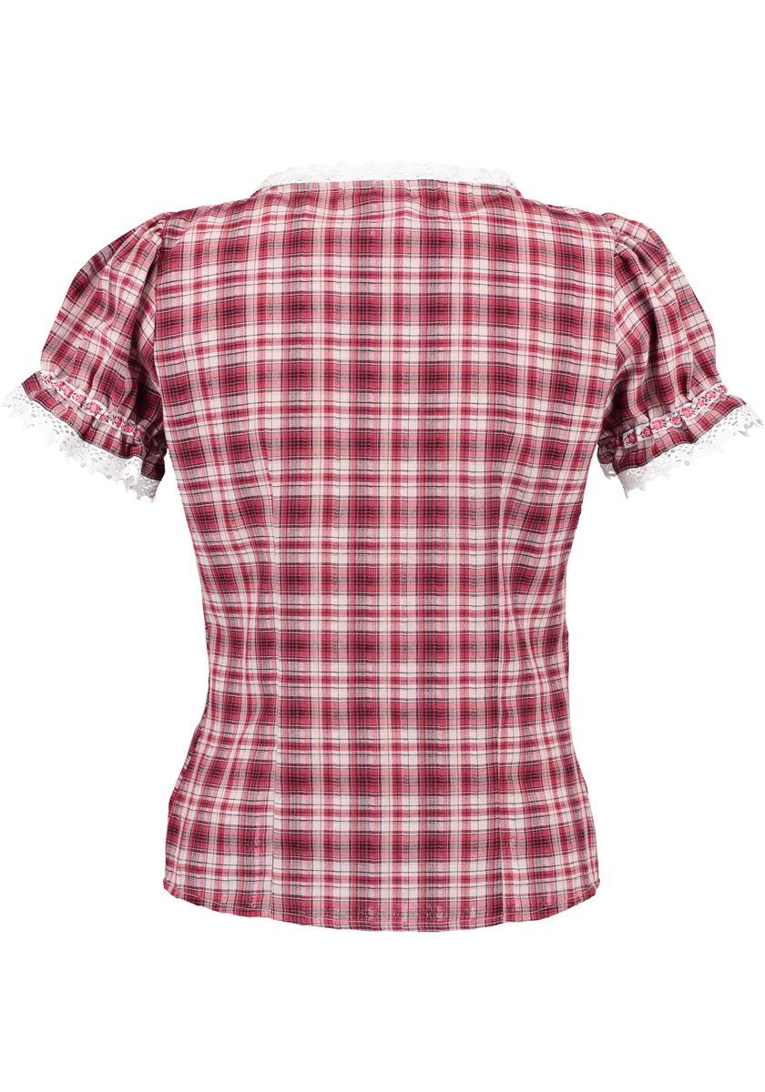 OS Trachten Trachtenbluse Zeenut Kurzarmbluse "Zugspitz"-Kollektion günstig online kaufen