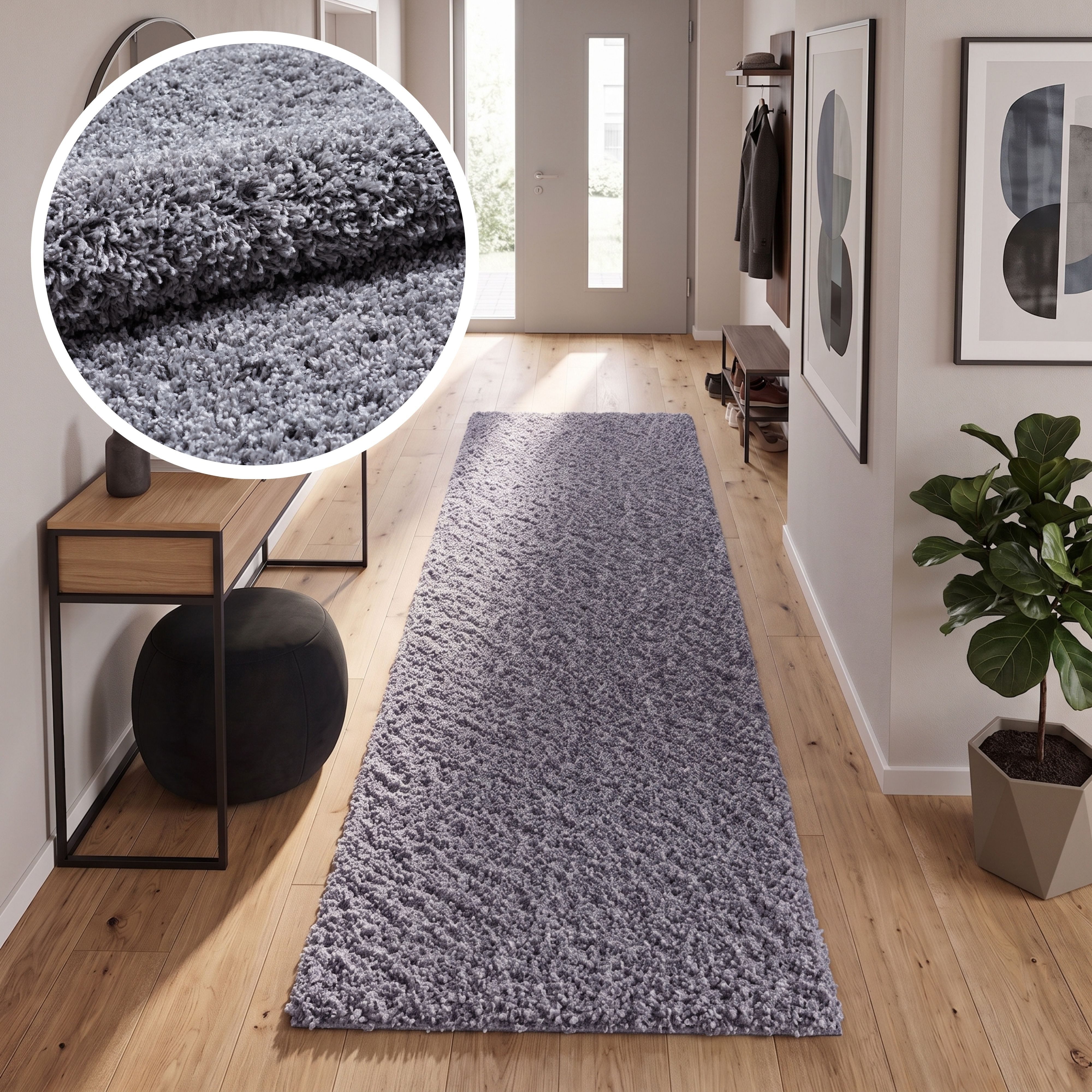 OTTO home Hochflor-Teppich Viva Shaggy, in Standard- und Premium-Qualität, 30 mm oder 45 mm Höhe, rechteckig, Uni Farben, einfarbig, weich, kuschelig, Läufer, Kundenliebling