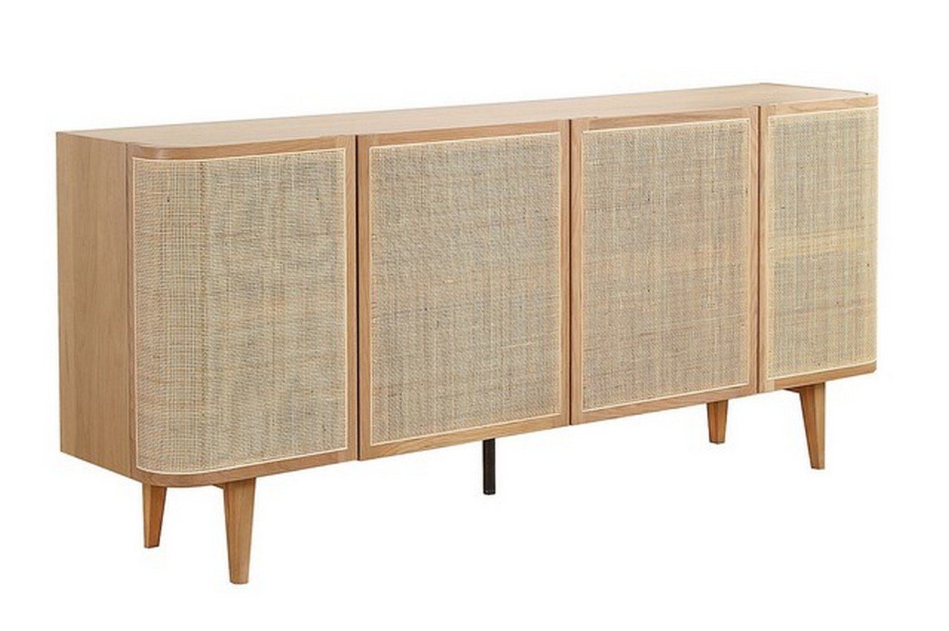daslagerhaus living Sideboard Sideboard Vienna mit Rattangeflecht B 180 cm