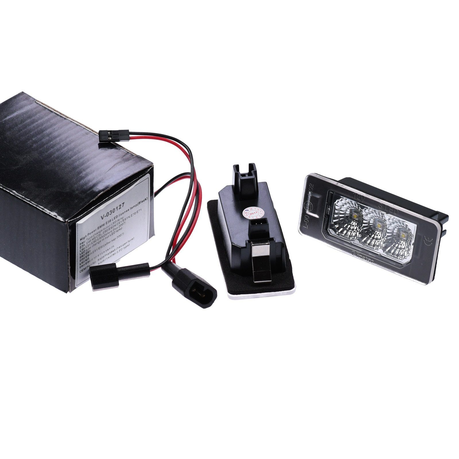 Vinstar KFZ-Ersatzleuchte LED Kennzeichenbeleuchtung E-geprüft für BMW, BMW E82 E46 E90 E91 E92 E93 F31 F34 E39 – Bild 3 von 5