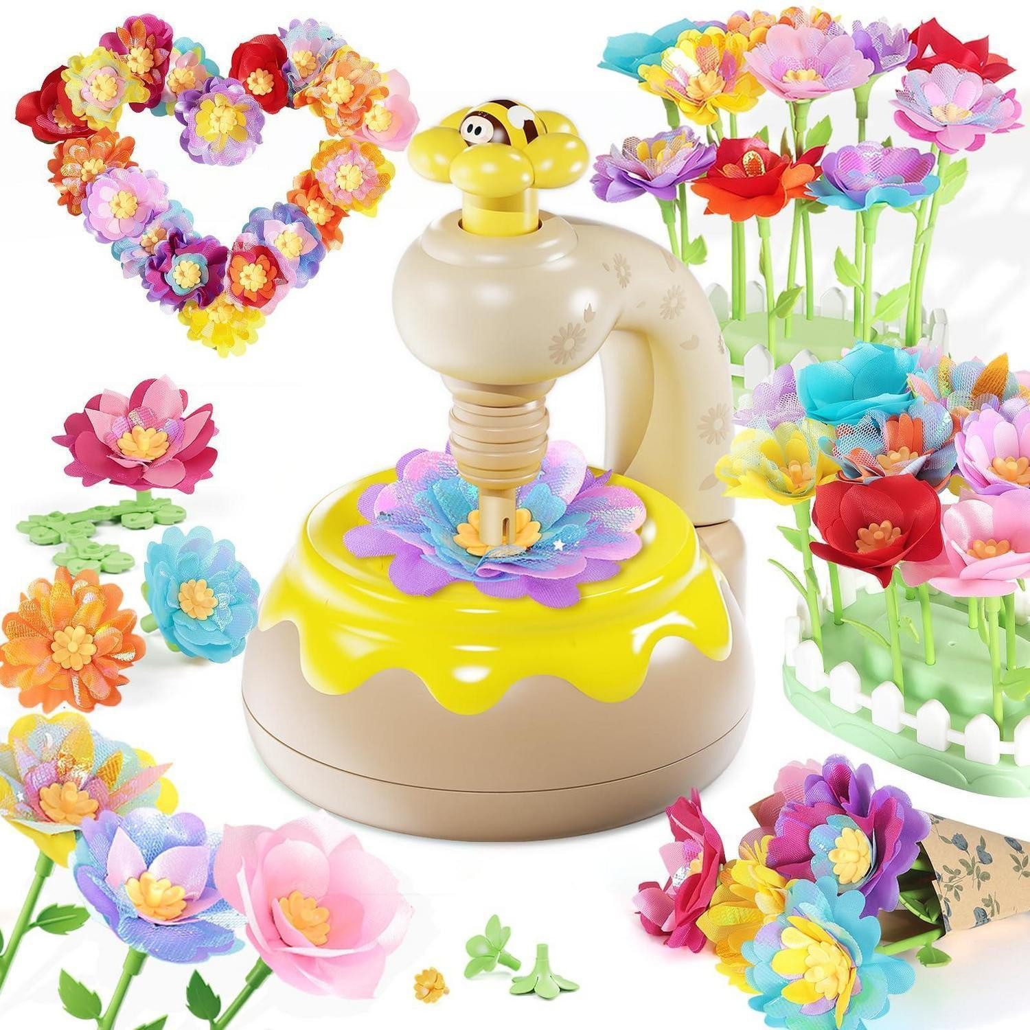 LuxusKollektion Kreativset Bastelset Blumenstrauß Gelb Kinder 230 Teile