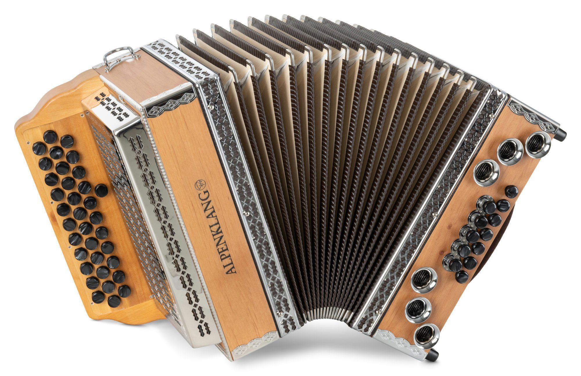 Knopf-Akkordeon Pro Learn 23 Harmonika G-C-F - 35 Knopftasten