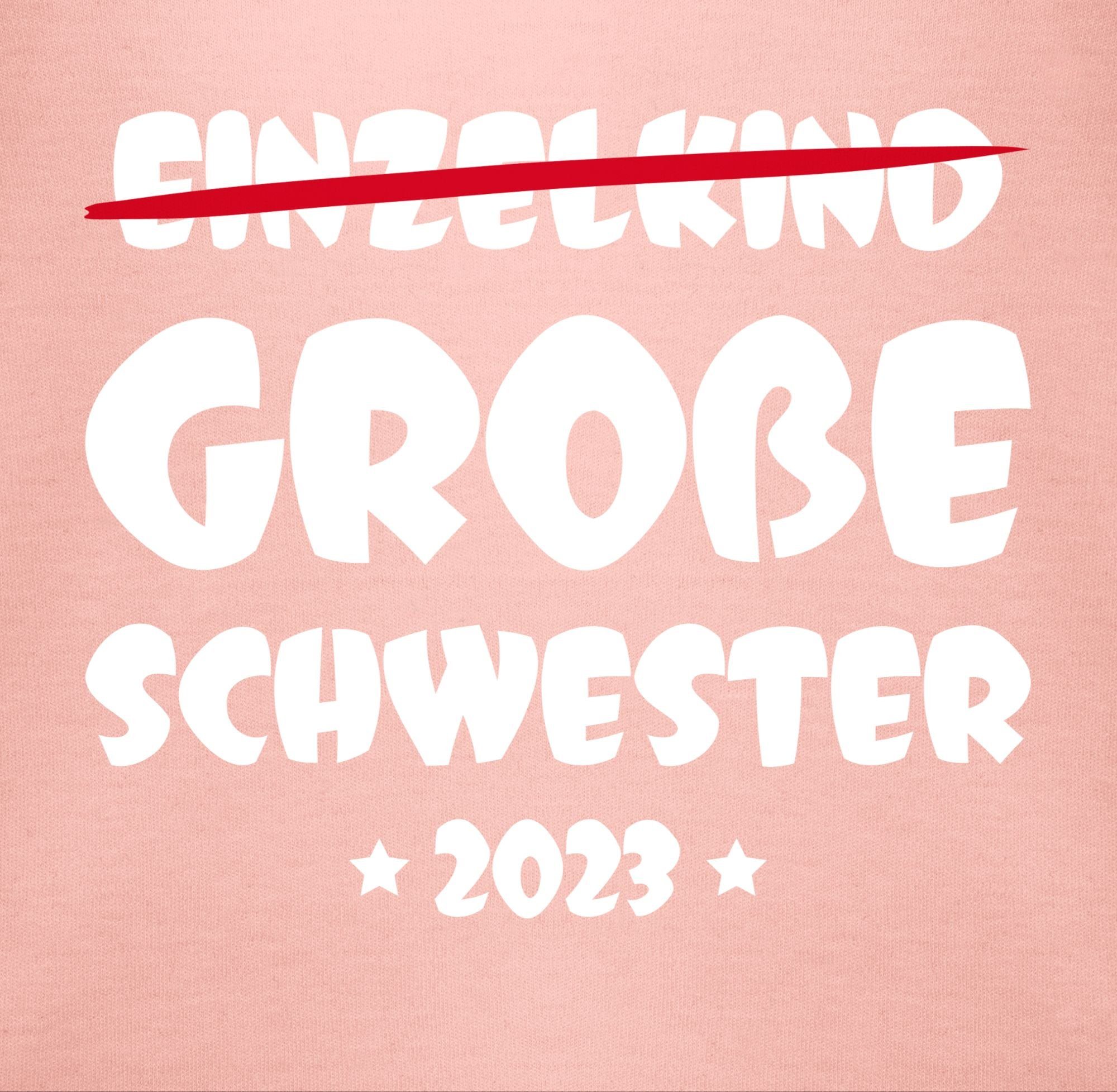 Babyrosa Einzelkind 2023 Große T-Shirt Schwester 1 Schwester Shirtracer Große