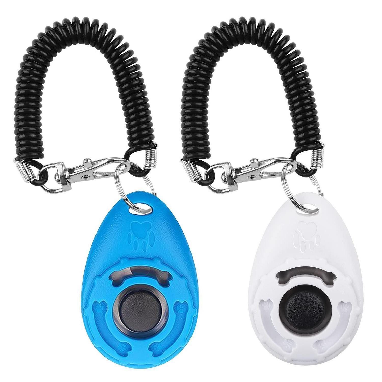 LuxusKollektion Klicker Hunde Clicker 2 Stk Blau Weiss