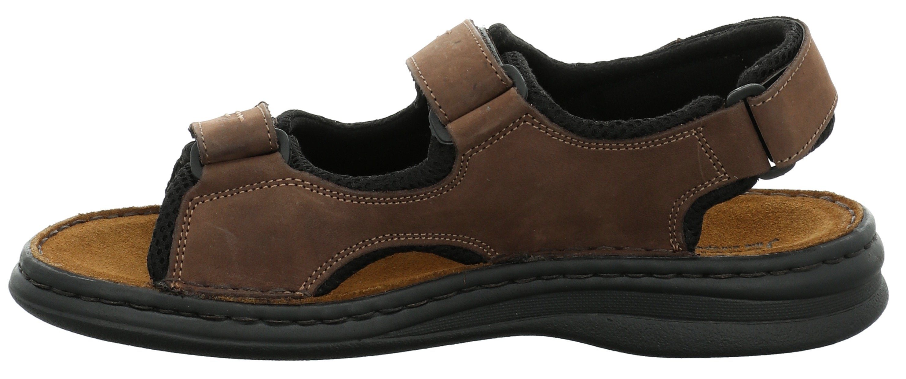 Josef Seibel FRANKLYN Sandale, Sommerschuh, Klettschuh, Freizeitsandale, mit Kontrastnähten