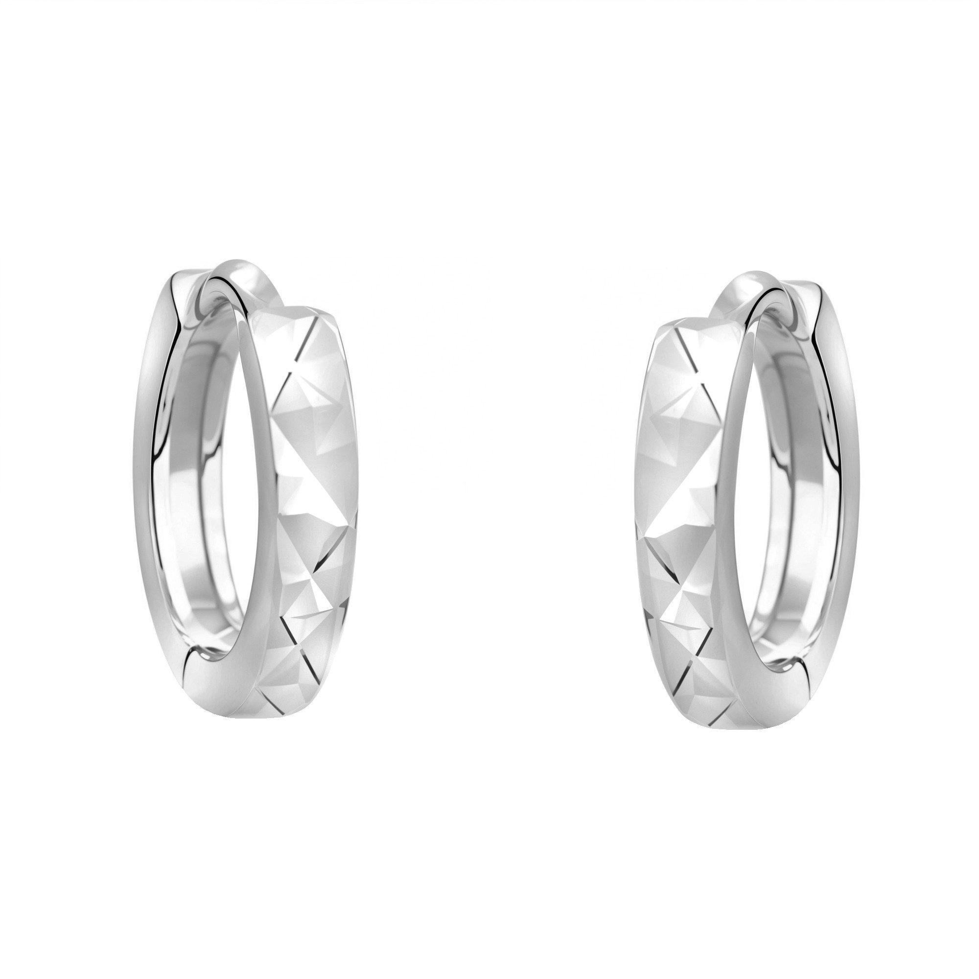 Sofia Milani Paar Серьги-кольца Gemustert, 925 Silber Damen Schmuck - E1478
