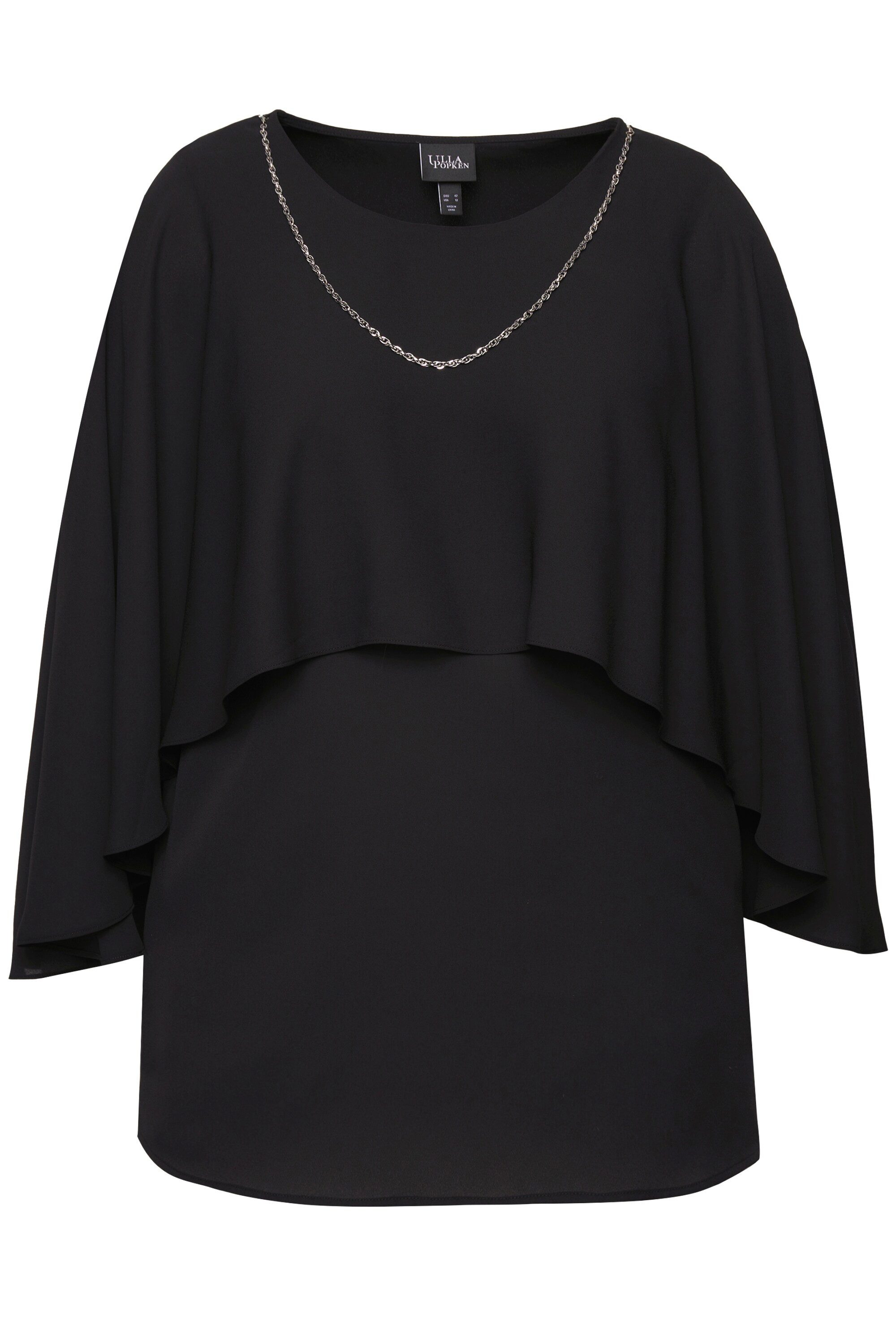 MIAMODA Druckbluse Bluse Krepp Schulter-Überwurf abnehmbare günstig online kaufen