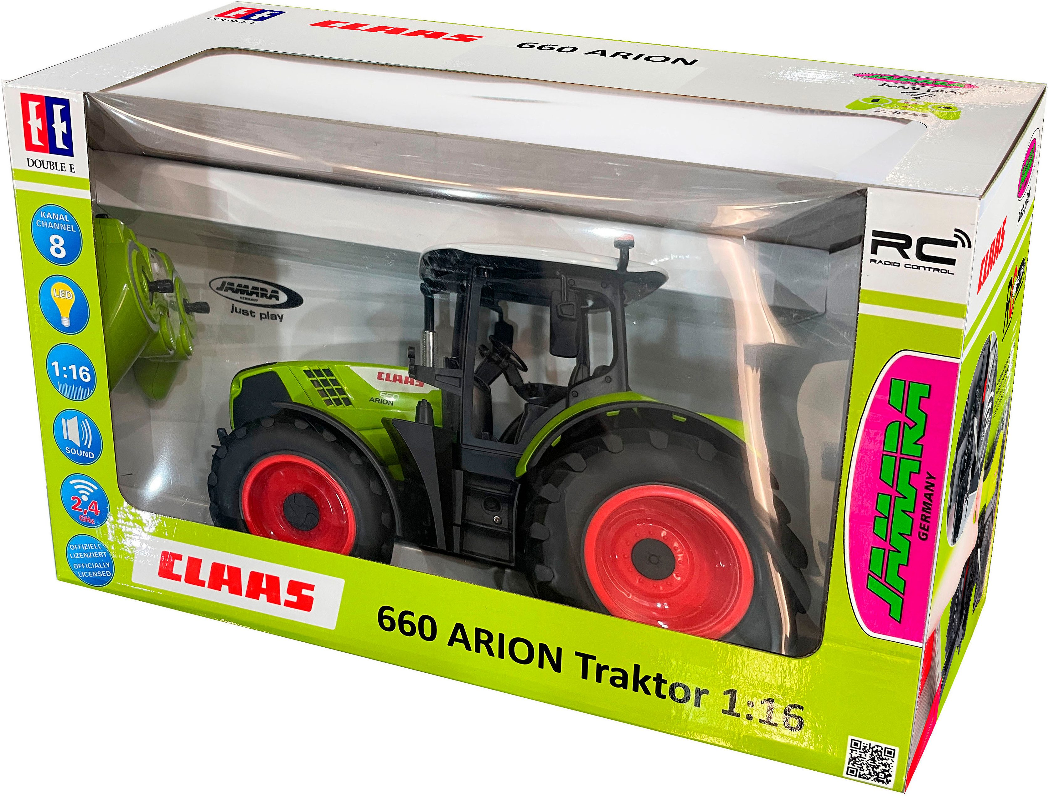 Jamara RC-Traktor Claas Arion 660 1:16 2,4GHz