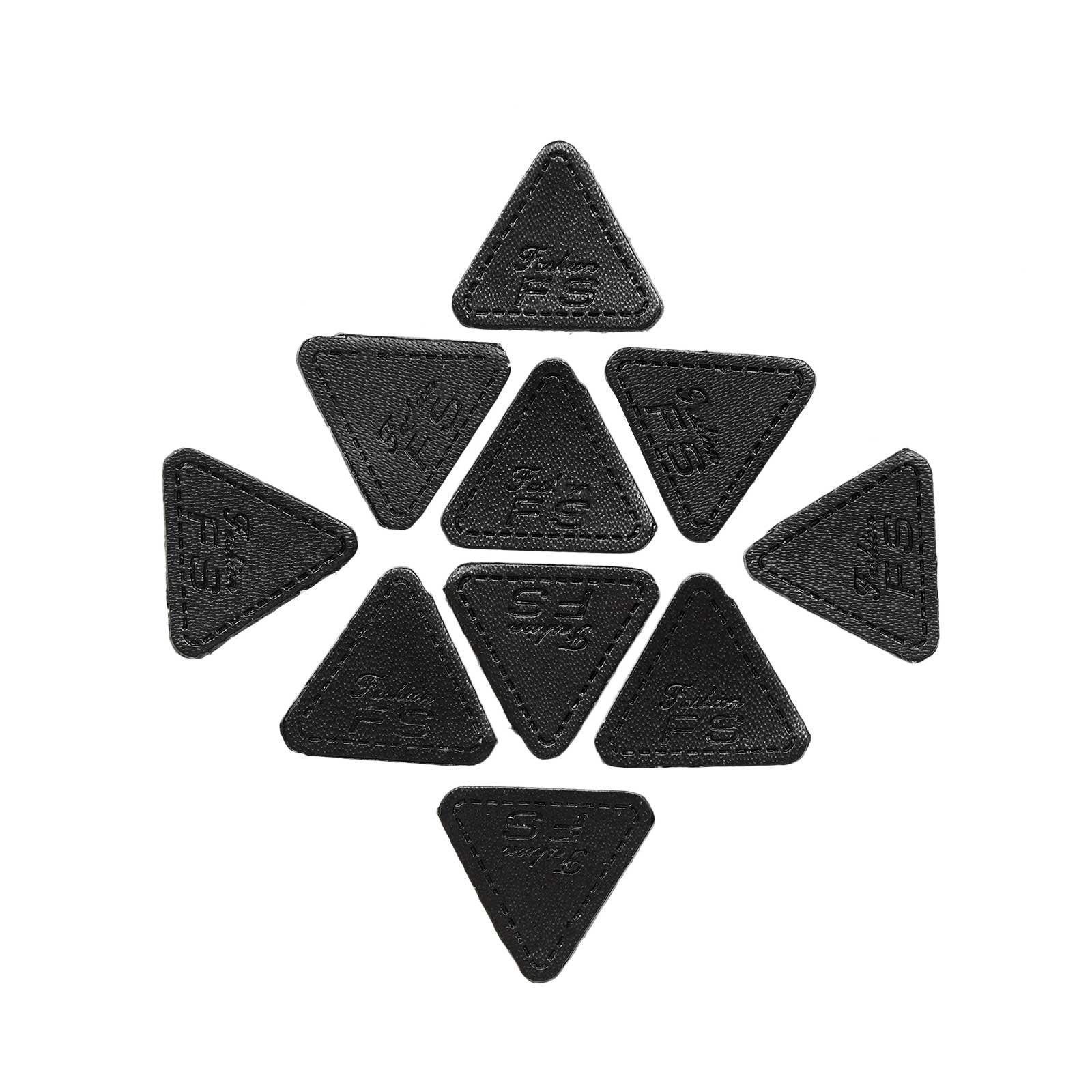 maDDma Aufnäher 10 Aufnäher Fashion FS, Kunstleder, schwarz