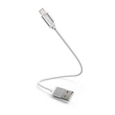 Hama »Lade-/Datenkabel, Micro-USB, 0,2 m, Weiß, USB-Kabel« USB-Kabel, Micro-USB, USB Typ A, (20 cm)