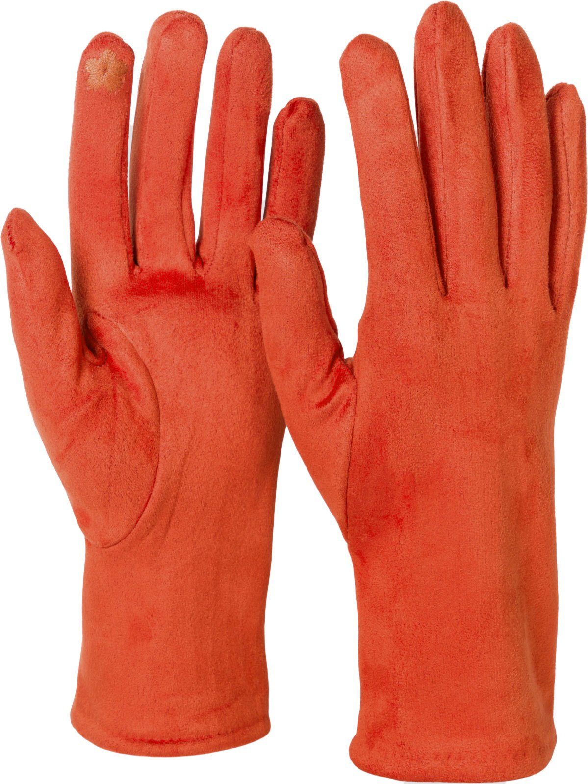 styleBREAKER Strickhandschuhe Touchscreen Stoff Handschuhe mit abnehmbarer günstig online kaufen