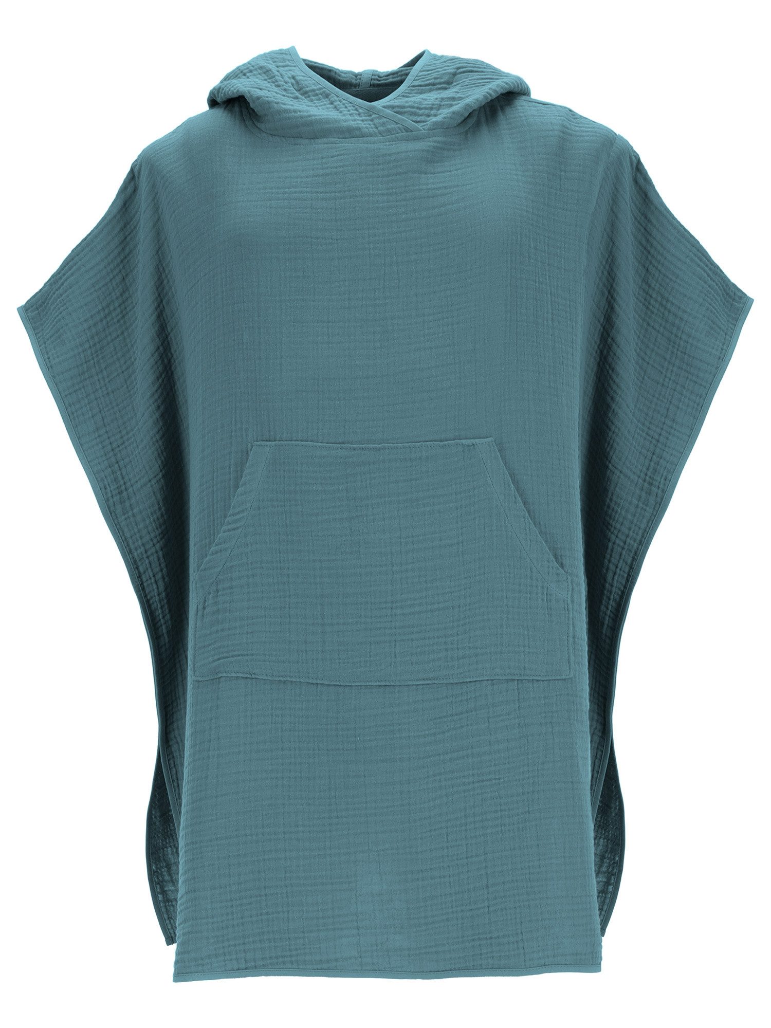 Vossen Badeponcho Musselin Unisex Cape Wellness Poncho Tilda, 100% Baumwolle
