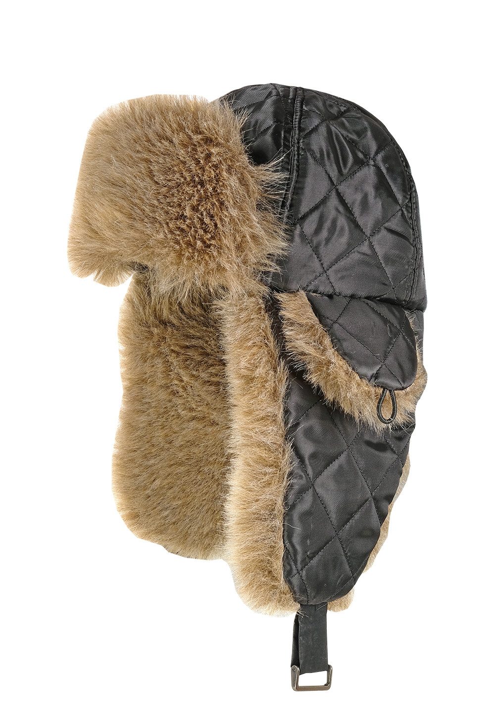 CAPO Ohrenmütze gesteppt, mit Umschlag