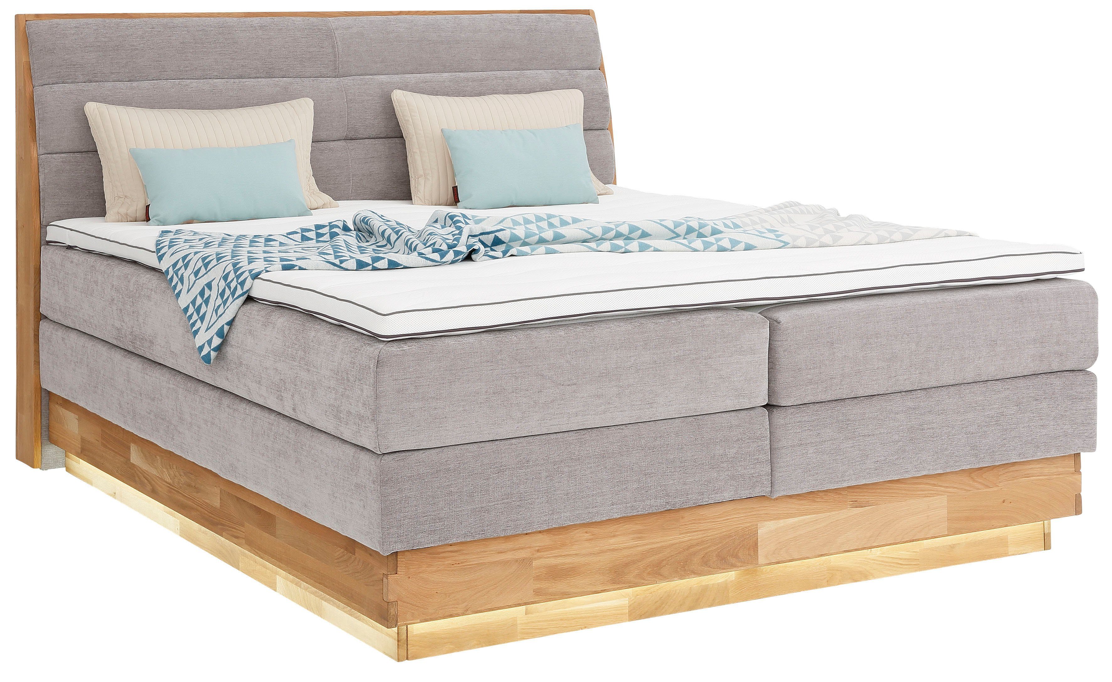 OTTO products Boxspringbett, LED-Beleuchtung, mit zertifizierten, günstig online kaufen