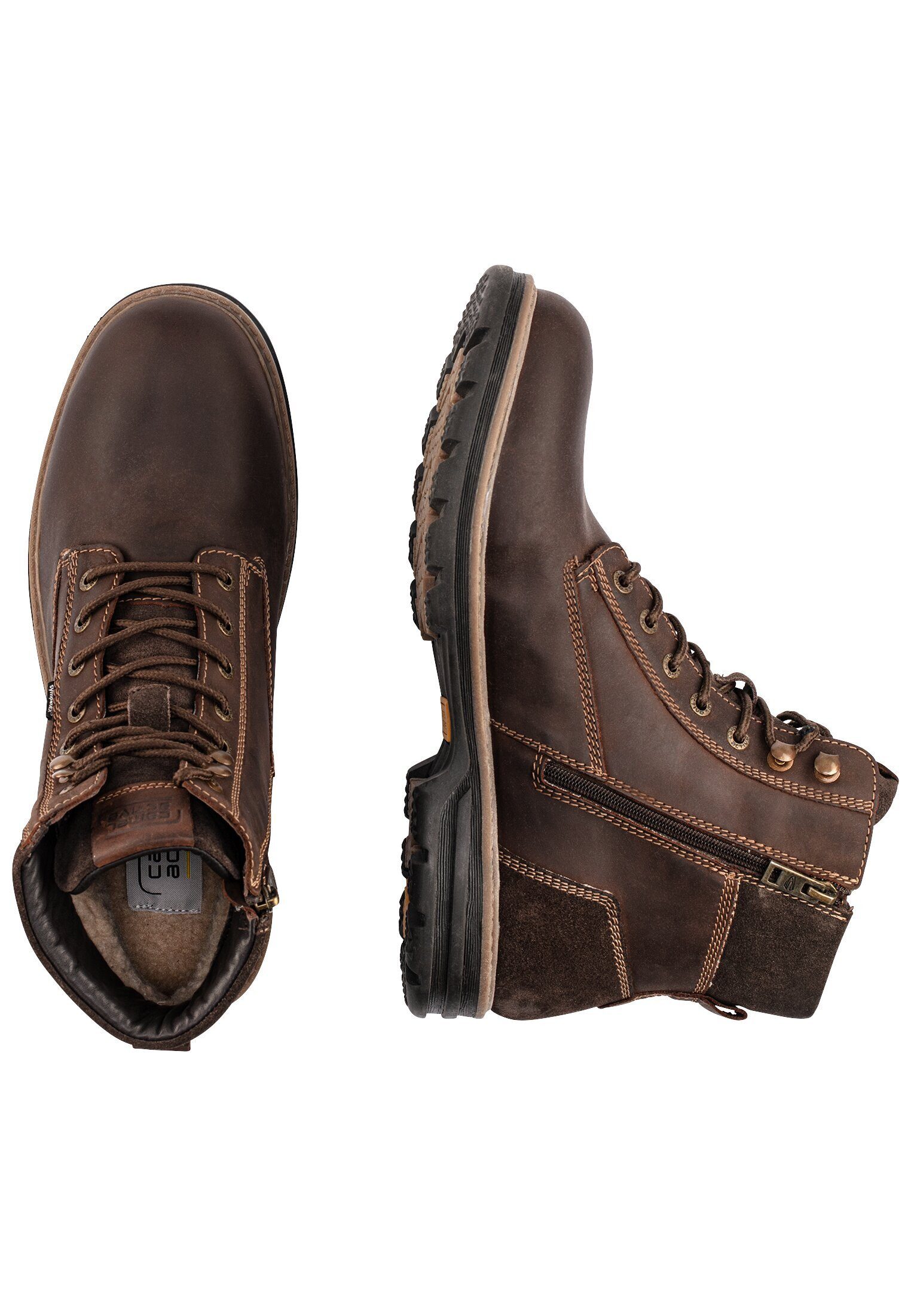 camel active Leder Boot Schnürschuh
