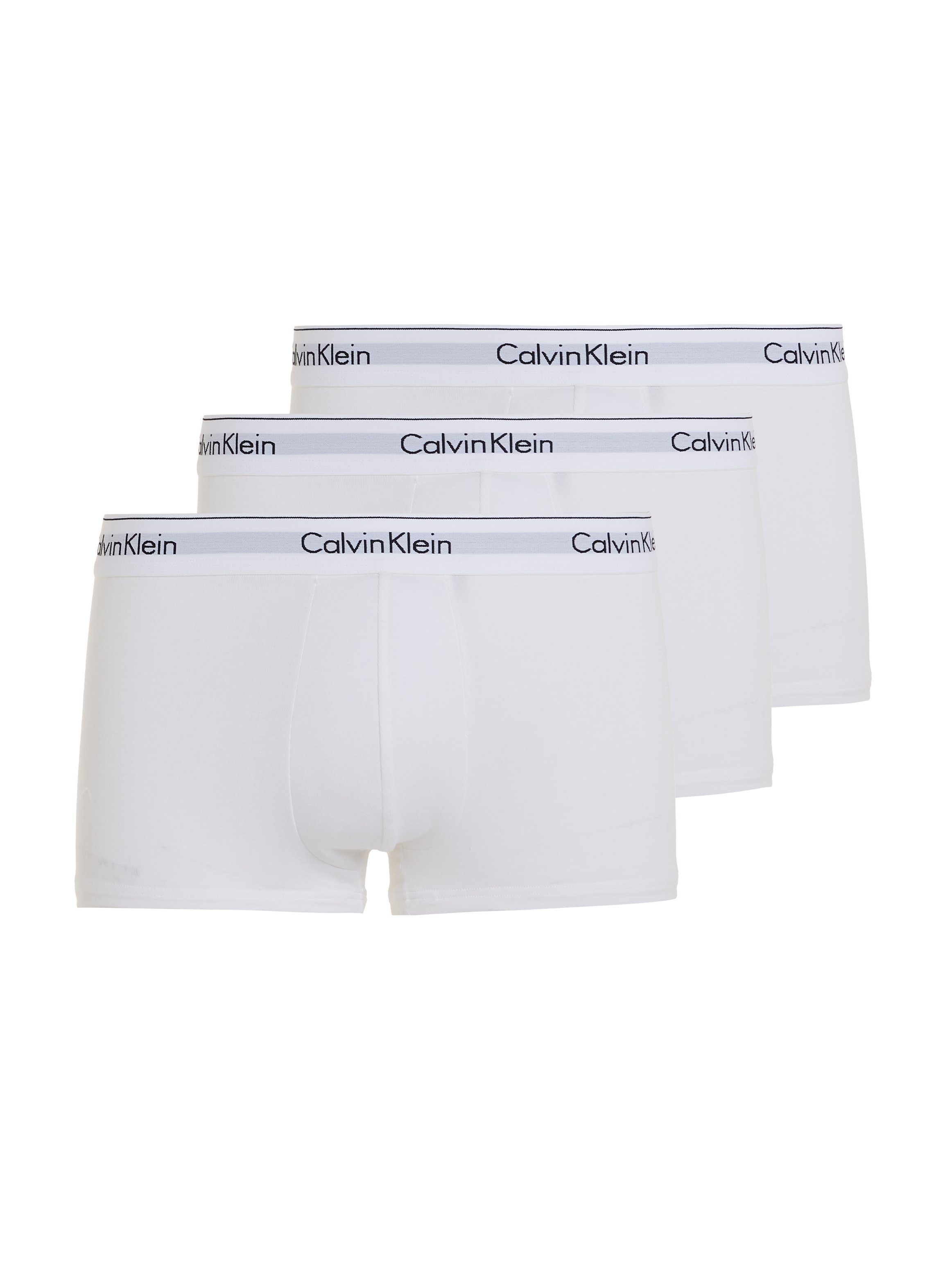 Calvin Klein Underwear Boxer (Packung, 3-St., 3er-Pack) mit Logoschriftzug am Wäschebund weiß