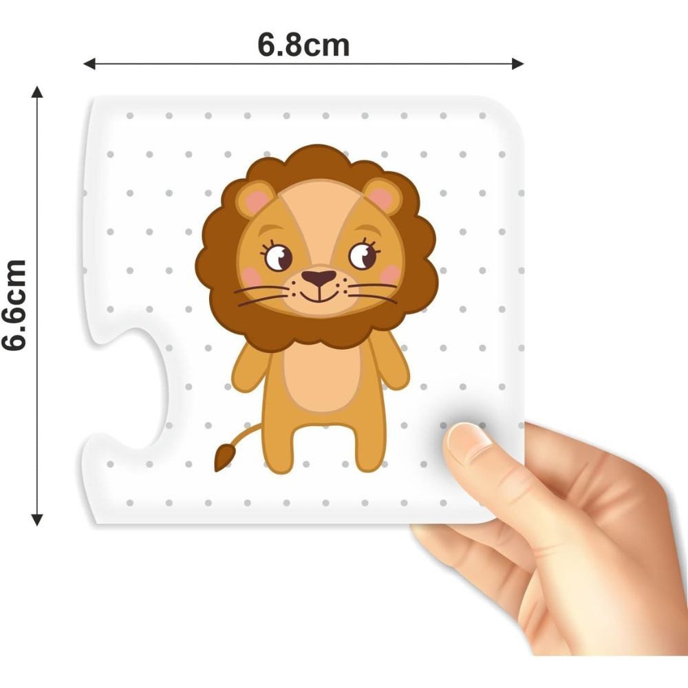 Webby Toys Puzzle Montessori Lernpuzzle-Set – 2 Teile – Interaktives Kinder-Lernspiel, 20 Puzzleteile, Fördert Feinmotorik, Konzentration und spielerisches Lernen