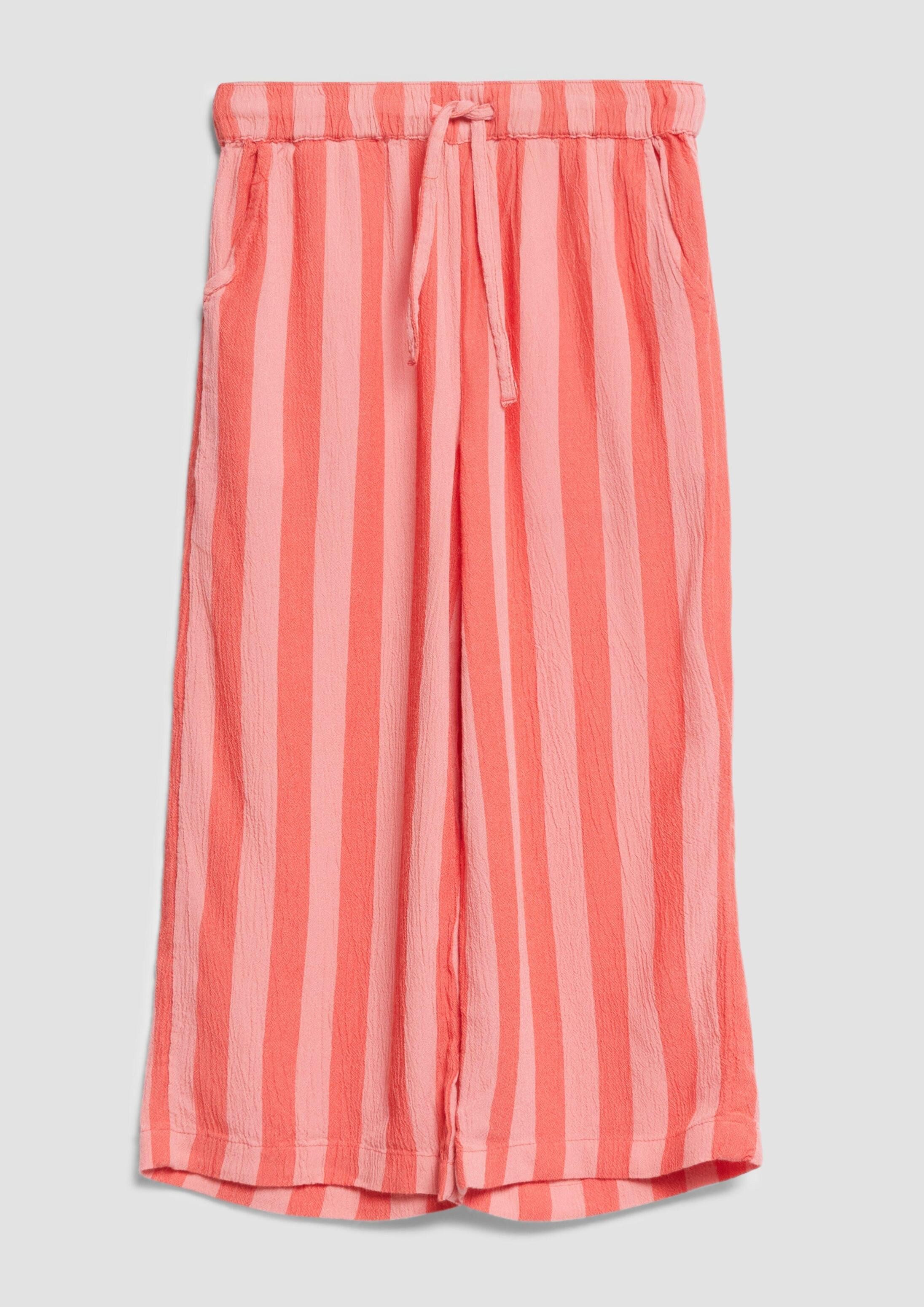 s.Oliver Chinos Hose WIDE LEG Wide Leg Hose aus Crinkle-Viskose