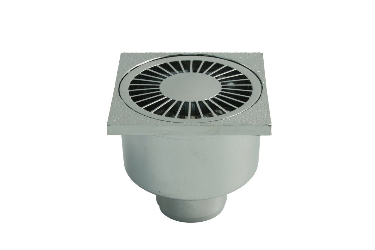 Marley Deutschland GmbH Duschrinne Marley DN 50 Badablauf 100 x 100 mm, verchromt