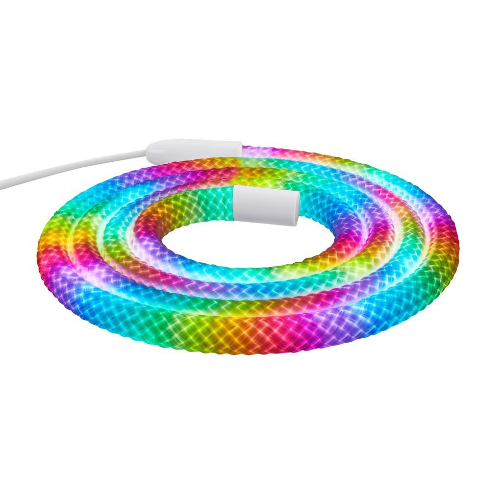Briloner Leuchten LED-Streifen Neon LED Strip RGB IC Farbwechsel Fernbedienung Musiksensor, 1-flammig, 2 m, Wohnzimmer, Party, Gaming