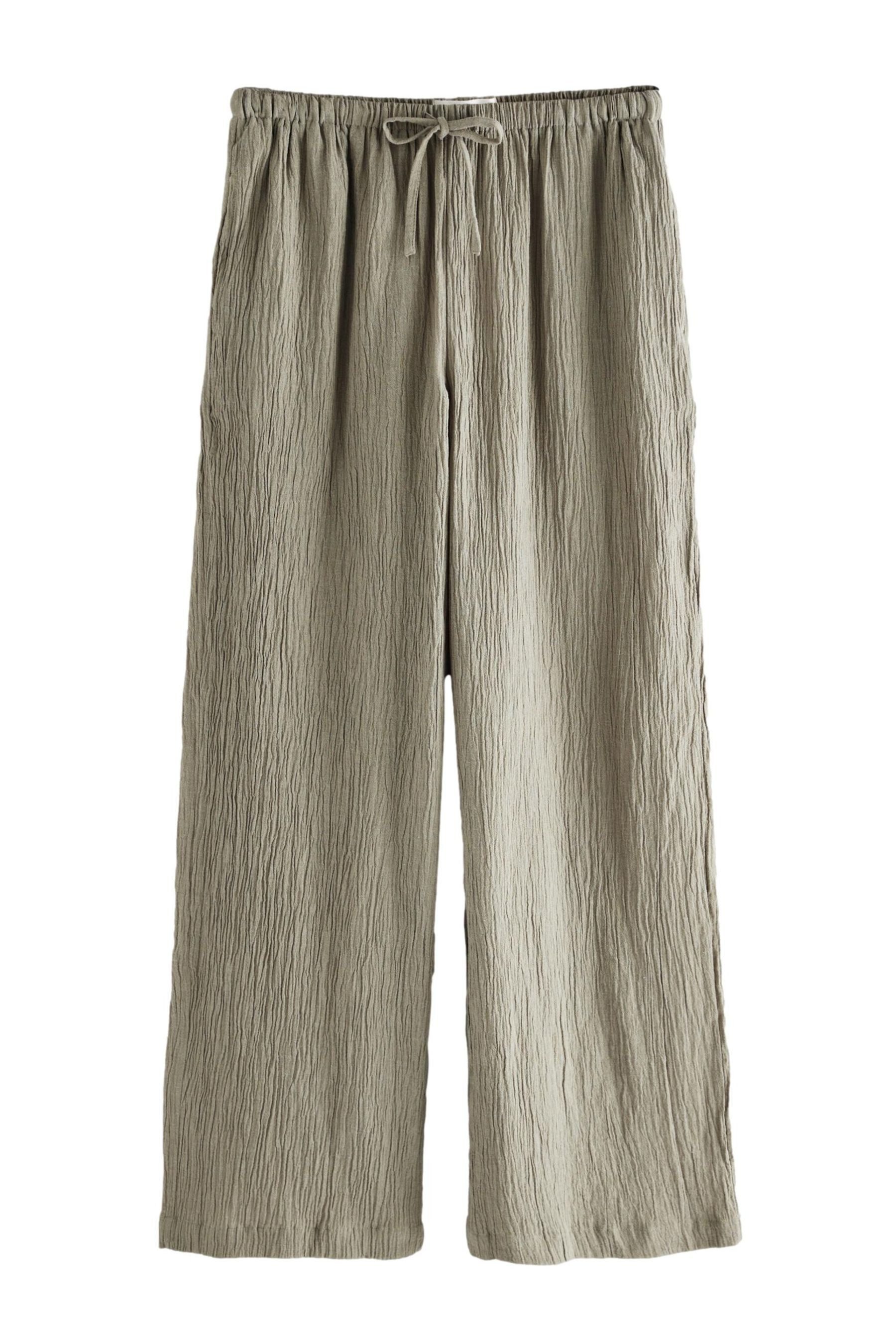 Next Palazzohose Strukturierte Hose mit weitem günstig online kaufen
