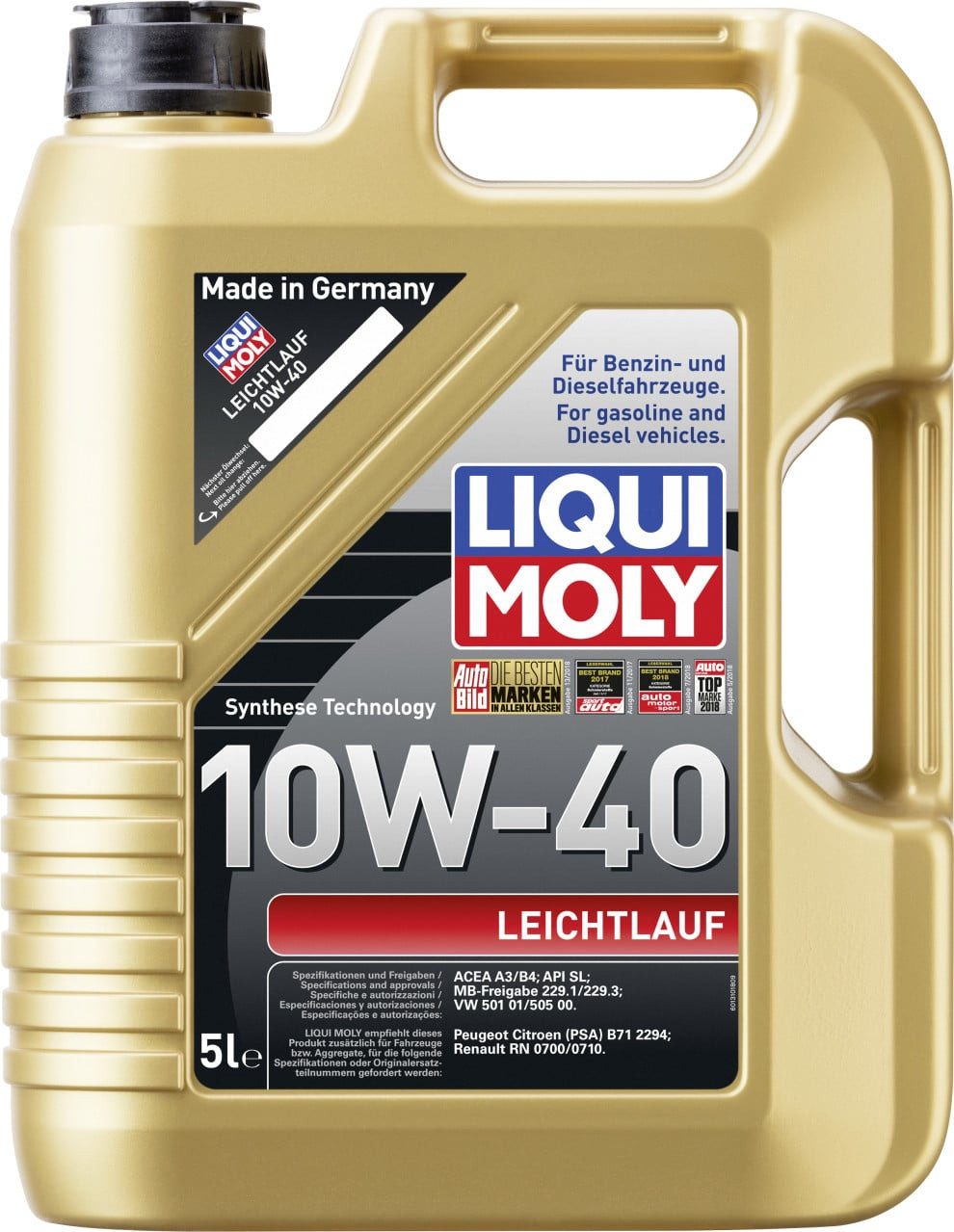 Liqui Moly Motoröl Liqui Moly Motoröl Leichtlauf 10W-40 5 L