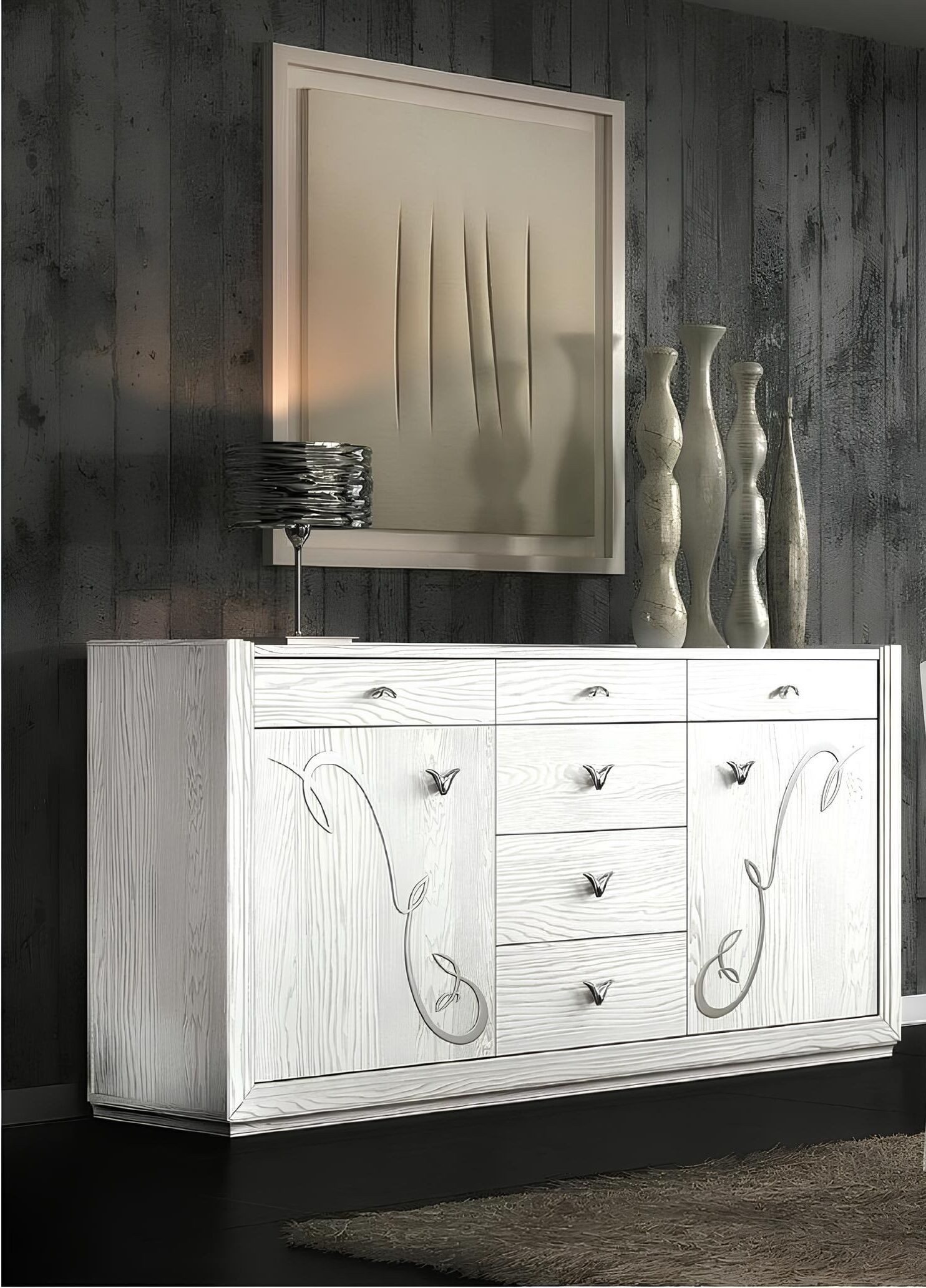 Xlmoebel Kommode Elegantes Holzsideboard im italienischen Design mit Stauraum (Kommode, 1 St., Kommode), Hergestellt in Italy