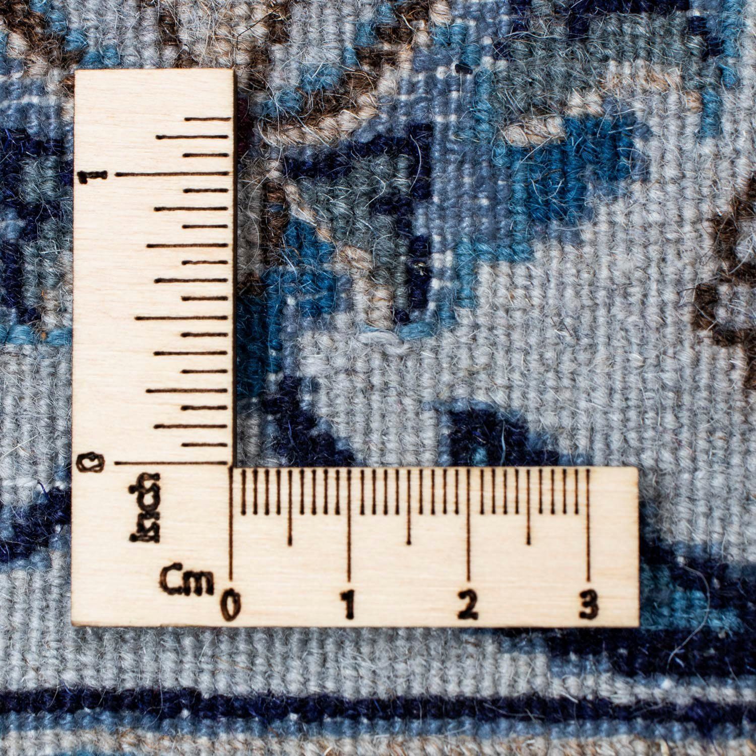 Wollteppich Nain Medaillon Blu Unikat 10 198 294 Höhe: mit cm, Zertifikat mare mm, rechteckig, x morgenland
