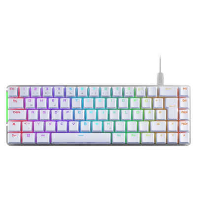 Asus ROG Falchion Ace WHT RGB Gaming-Tastatur (weiß, Deutsches Layout, 65% Formfaktor, Touch-Panel)