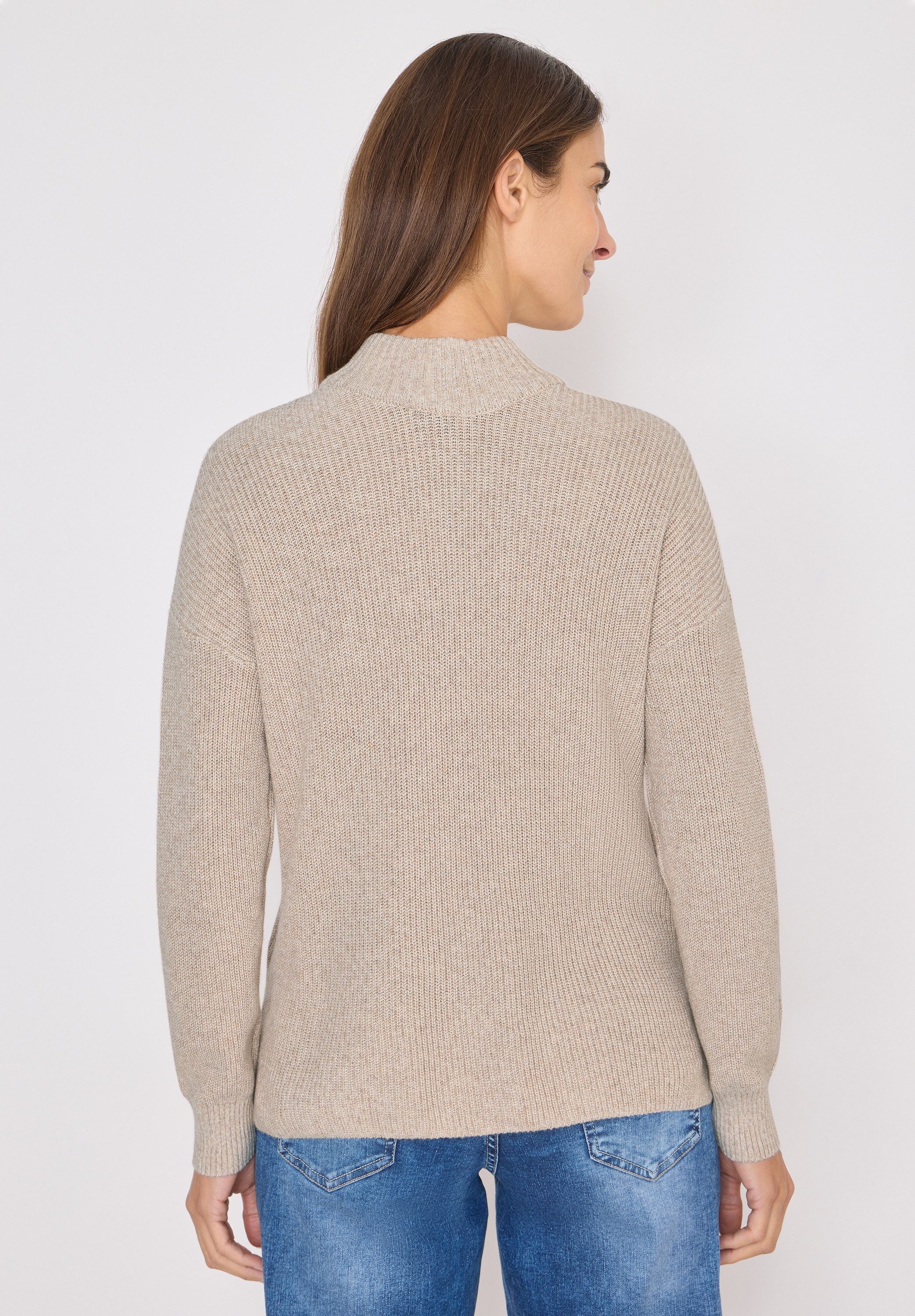 CECIL Strickpullover aus reiner Baumwolle