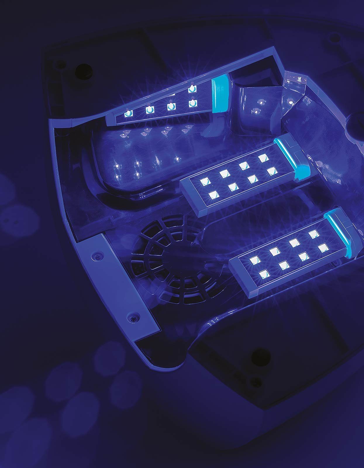 vier Koskaderm UV-LED, 6 DOUBLE-UV-LED-Lampe mit Lichthärtungsgerät 24W, UV-Reflektorlampe Watt
