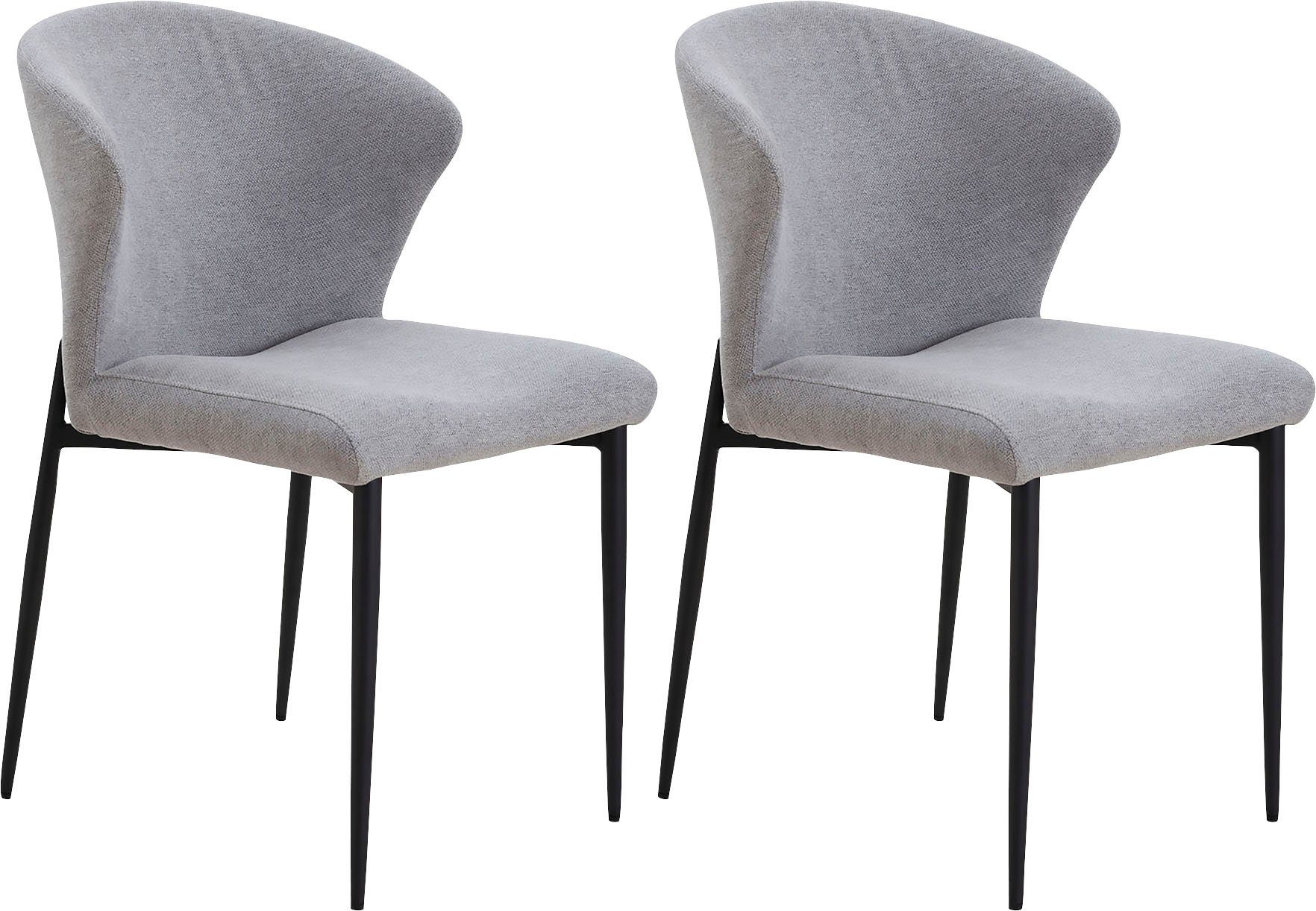 SalesFever Esszimmerstuhl Dallas 2er-Set (Set, 2 St), mit Metallgestell, B 63, H 87, T 56 cm