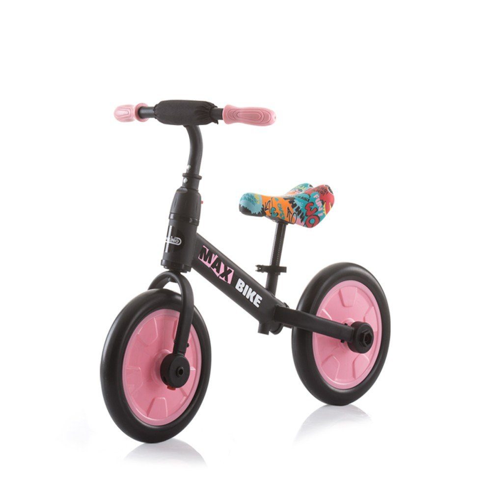 Dreirad, Pedale, 2 Bike Laufrad Zoll in 10 cm) Max 10 Chipolino Laufrad Zoll, (25,40 Räder, rosa Stützräder Zoll 1