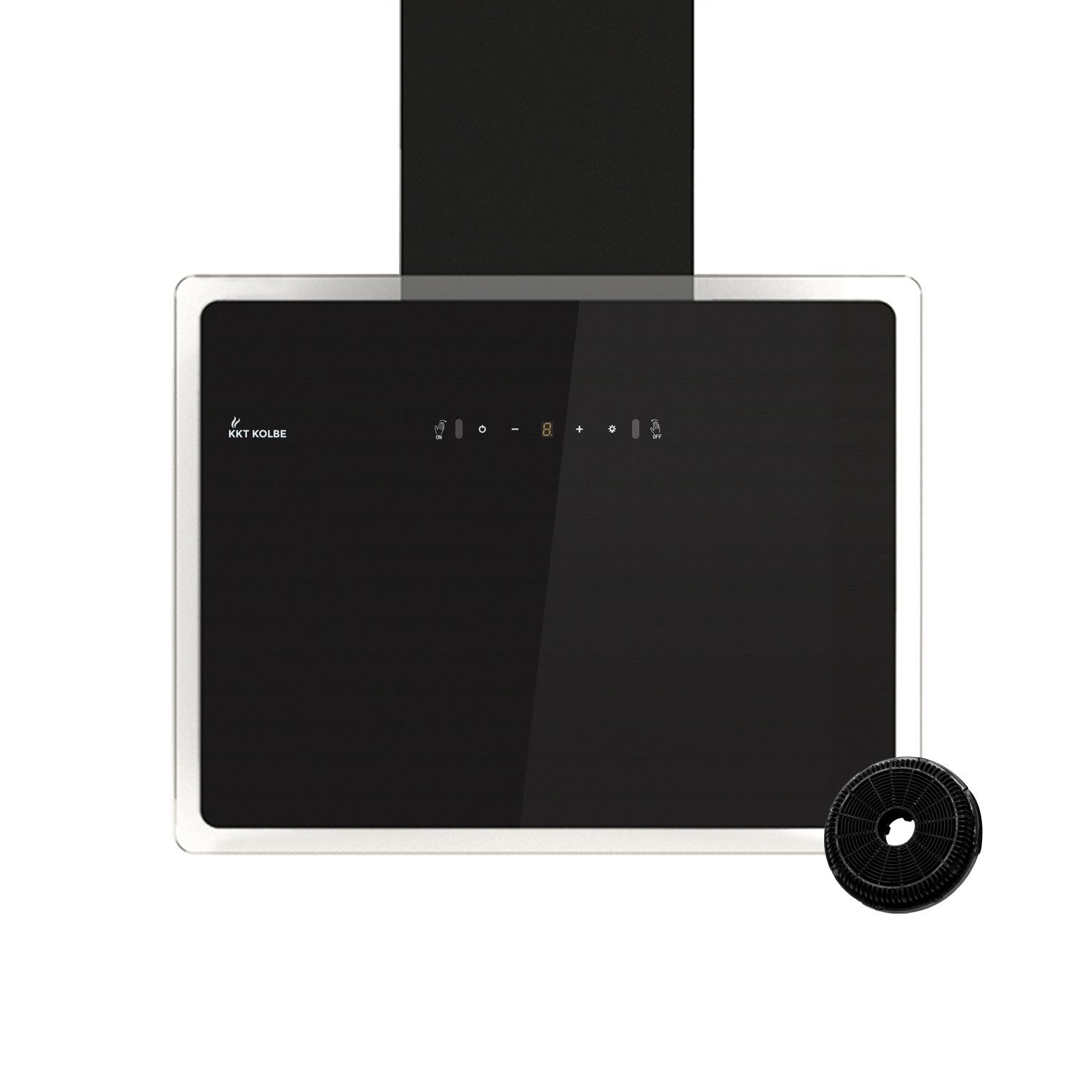 KKT KOLBE Wandhaube Dunstabzugshaube 60cm PENTA6015S Dunstabzugshaube 60cm PENTA6015S, 60cm / Schwarz / Gestensteuerung / LED / 9 Stufen