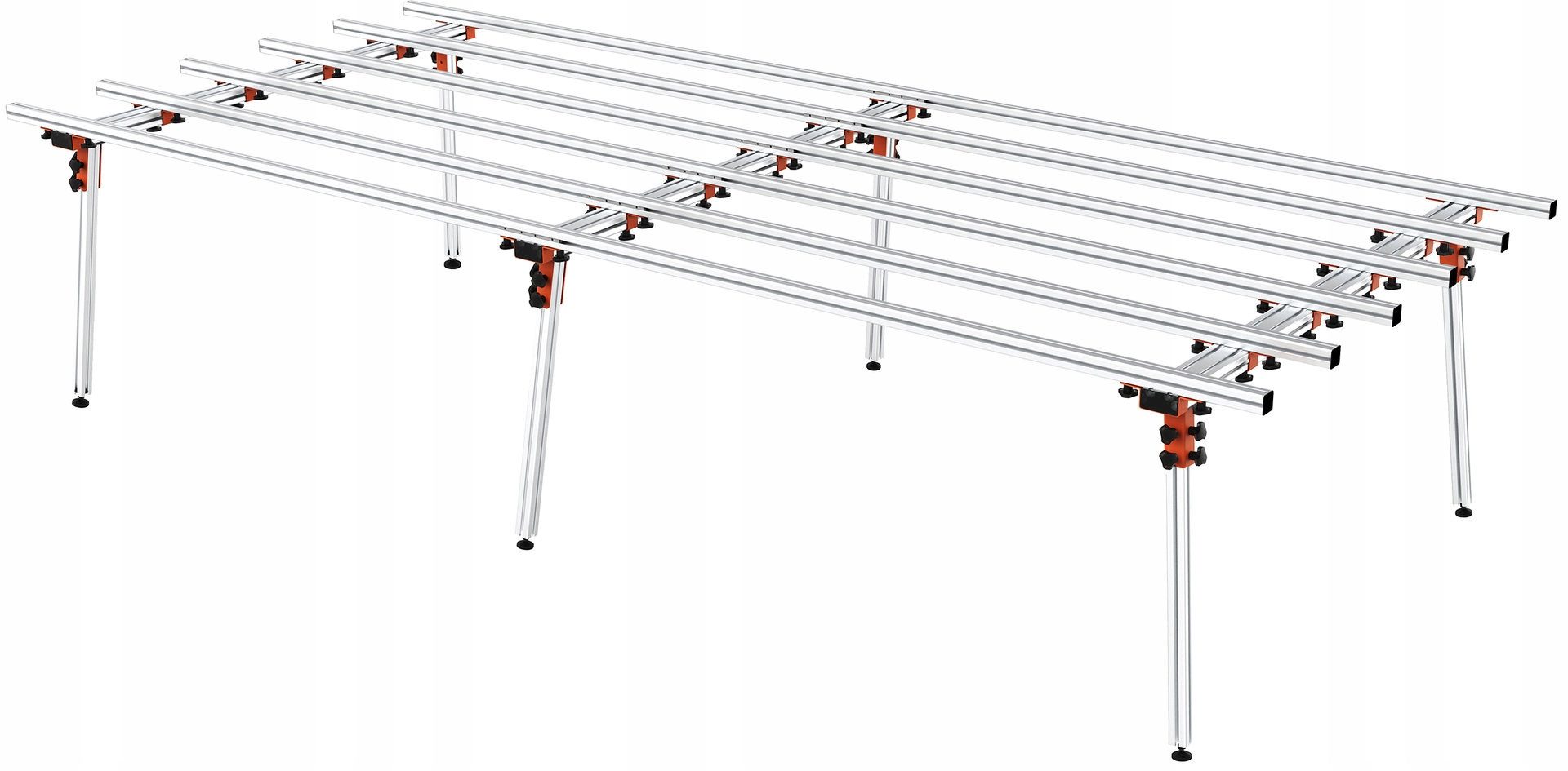 Yato Werkbank Fliesentisch 360 cm aus Aluminium mit 6 verstellbaren Beinen, (Werkbank)