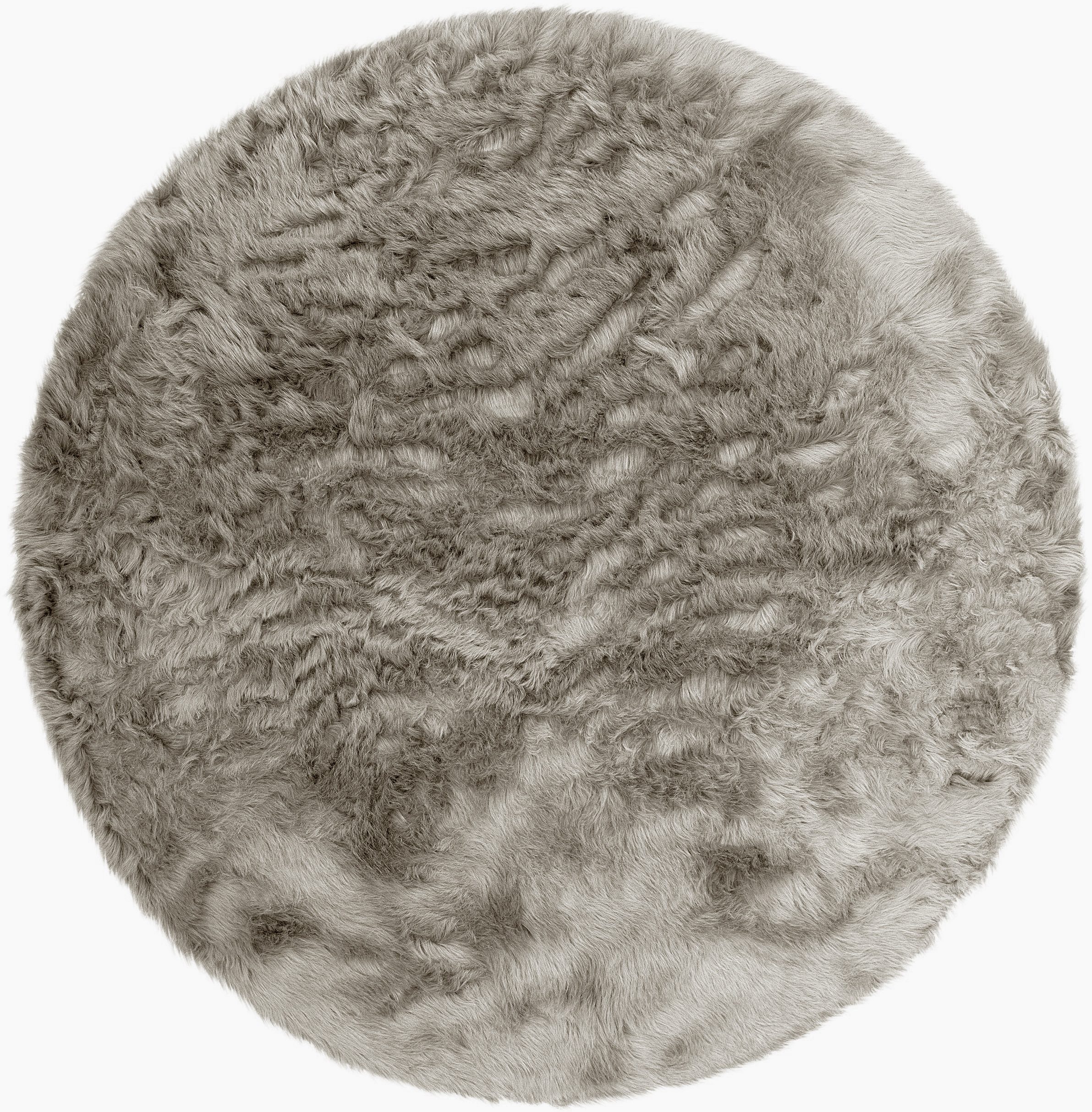 my home Hochflor-Teppich Valeria Fellteppich kuschelig, rund, Höhe: 60 mm, günstig online kaufen