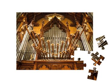puzzleYOU Puzzle Orgel in einer Kirche, 48 Puzzleteile, puzzleYOU-Kollektionen Musik, Menschen