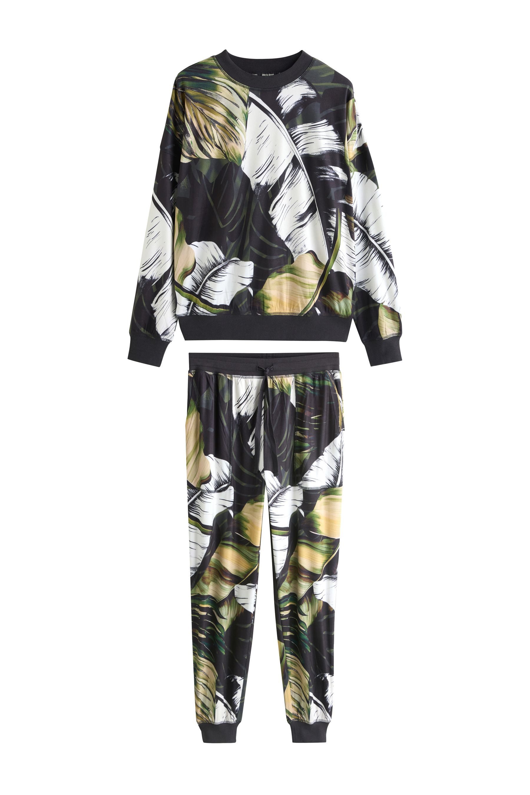Pyjama Weicher, langärmeliger Schlafanzug