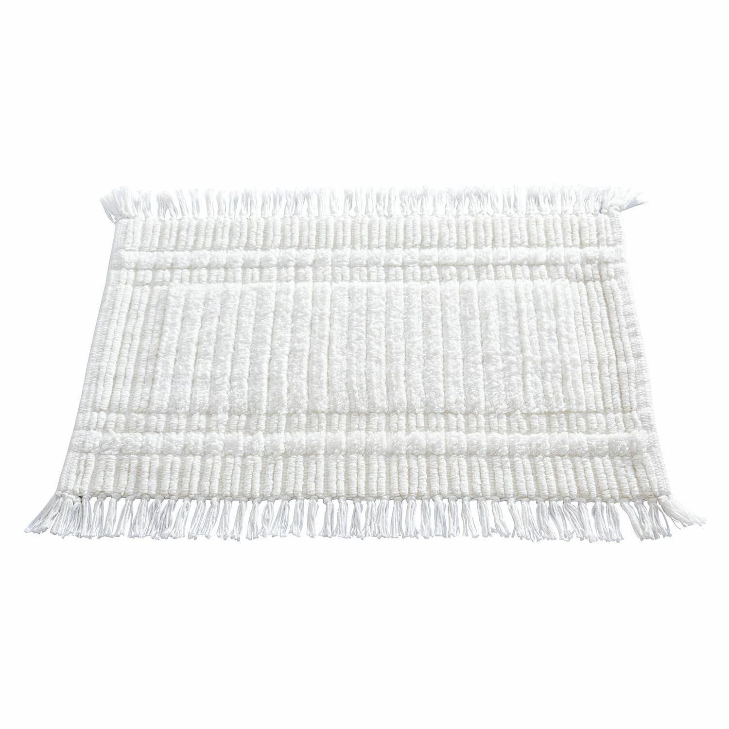 Mirabeau Badematte Badematte Nexilo weiß, Höhe 400 mm, 100% Baumwolle