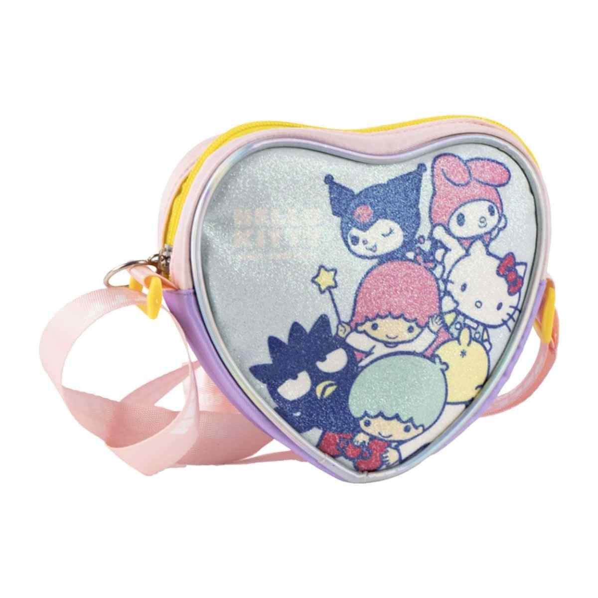 Hello Kitty Schultertasche Kinder Schultertasche Herz Design für Kleinigkeiten
