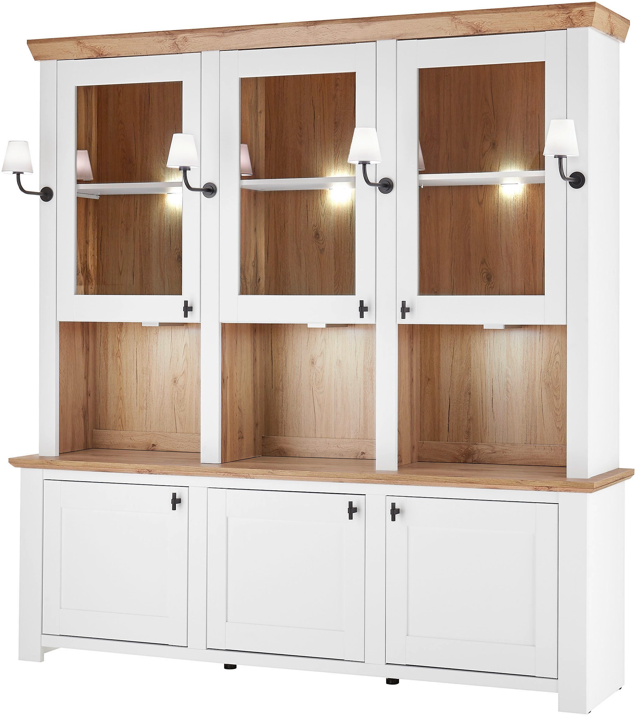 Home affaire Buffet Bristol, Bücherschrank im Landhausstil, moderner Hochsc günstig online kaufen