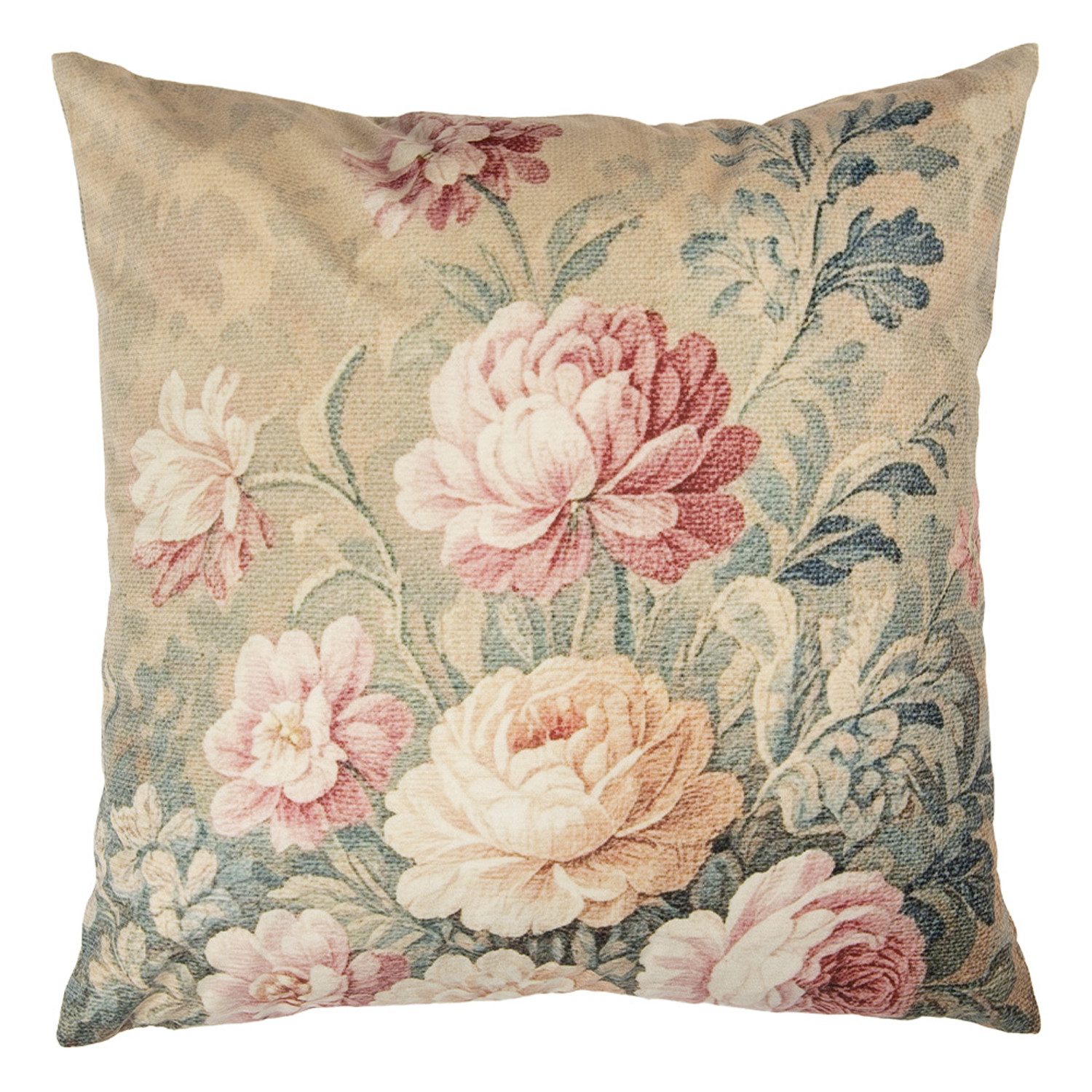 Clayre & Eef Dekokissen Landhaus, Dekokissen Подушкиbezüge ohne Füllung Polyester 45x45 cm