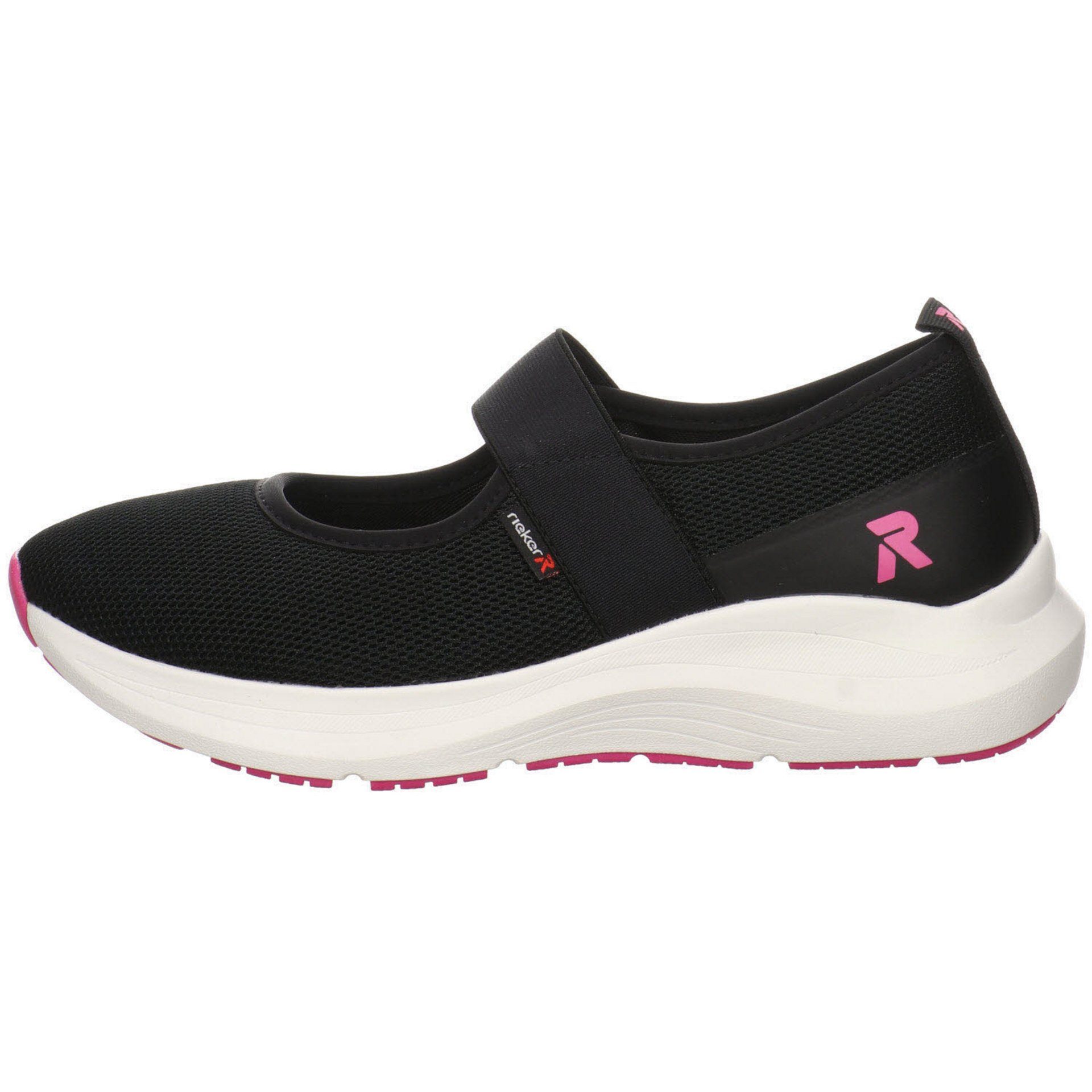 Schuhe schwarz/schwarz/nero Rieker R-Evolution Ballerina Ballerina Textil Ballerinas