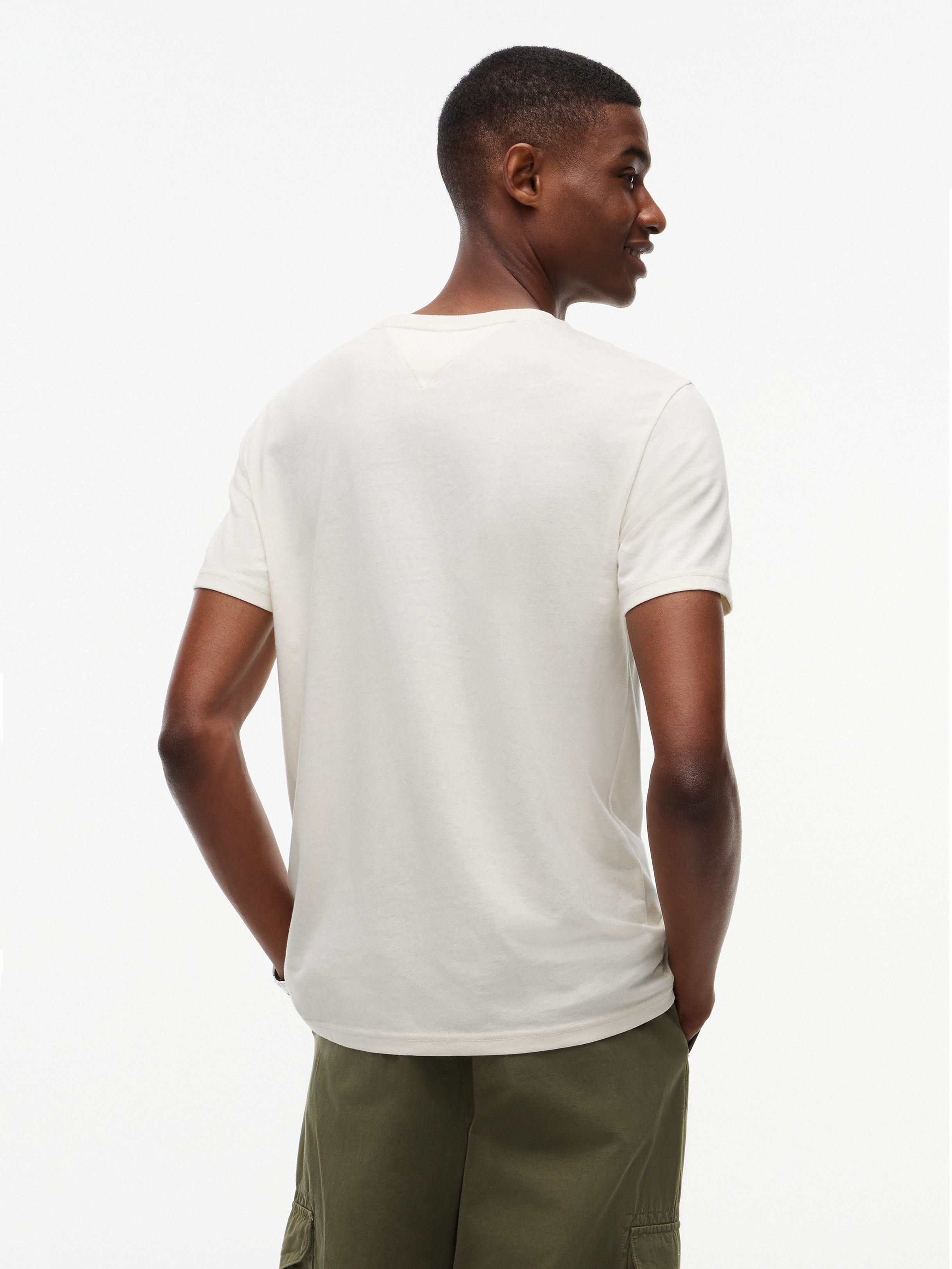 Tommy Jeans T-Shirt TJM XSLIM JASPE HTR TEE EXT Mit Rundhalsausschnitt