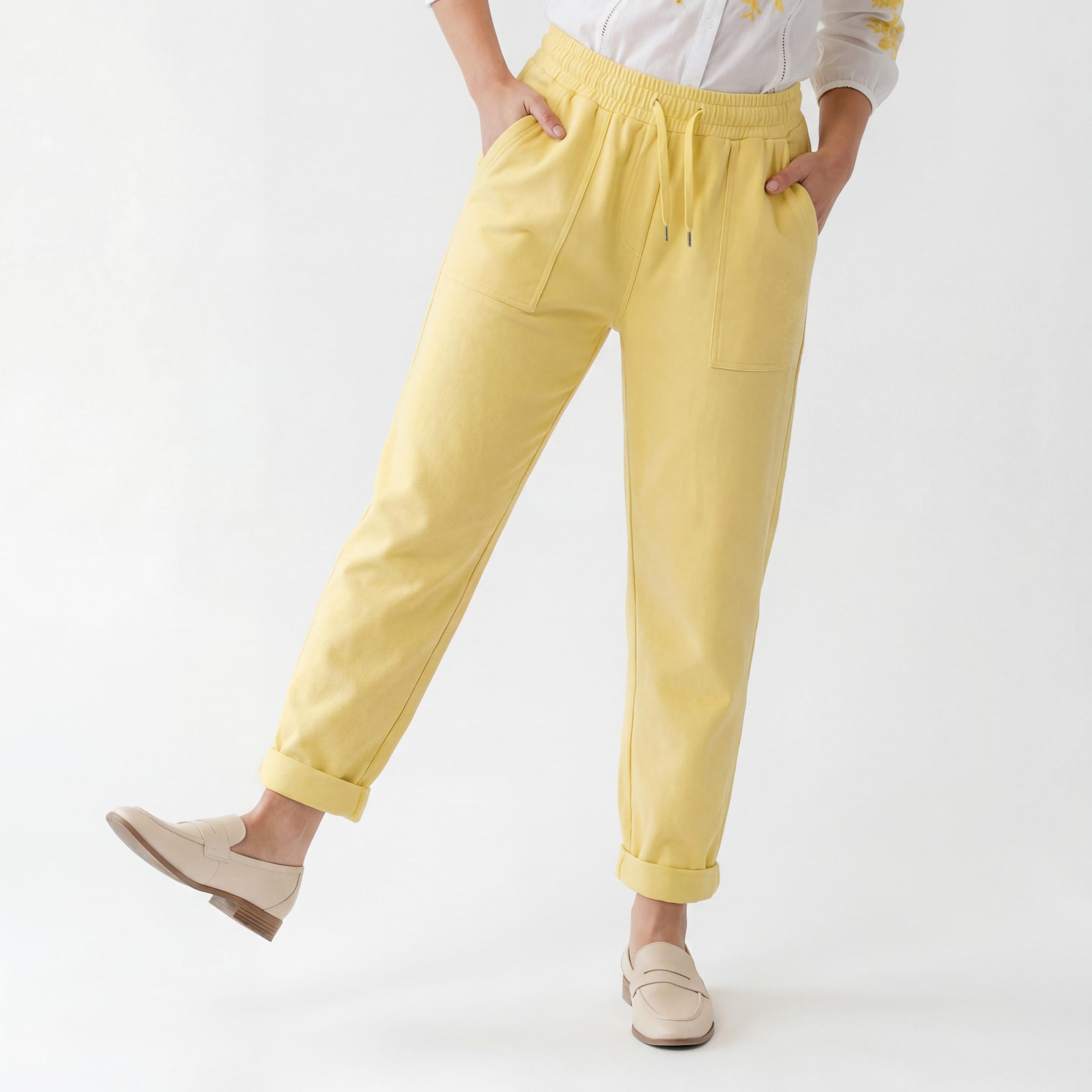 OriginalYou Jogginghose Schlupfhose Damen Loungehose Baumwolle Relaxed Fit Jogg Pants maximale Körpergröße 1,68m tragbar, One Size 36/38