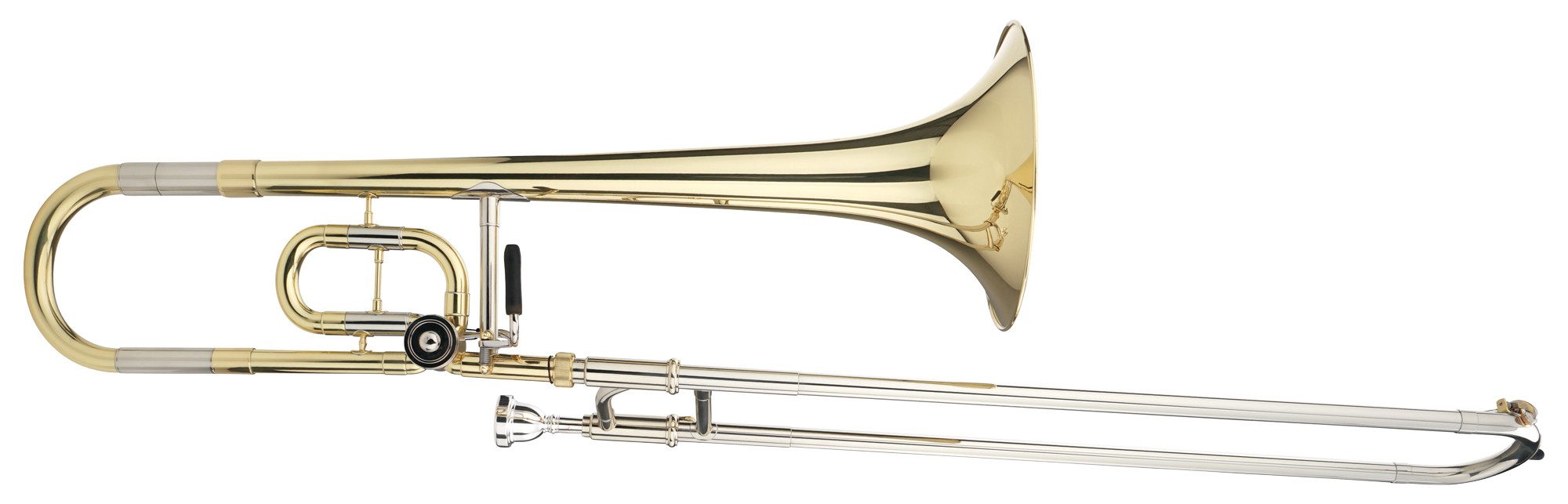 Classic Cantabile Posaune KP-35C Bb Kinderposaune Schüler Posaune Bb/C, inkl. Koffer & Mundstück, Schallbecher: 200 mm Messing