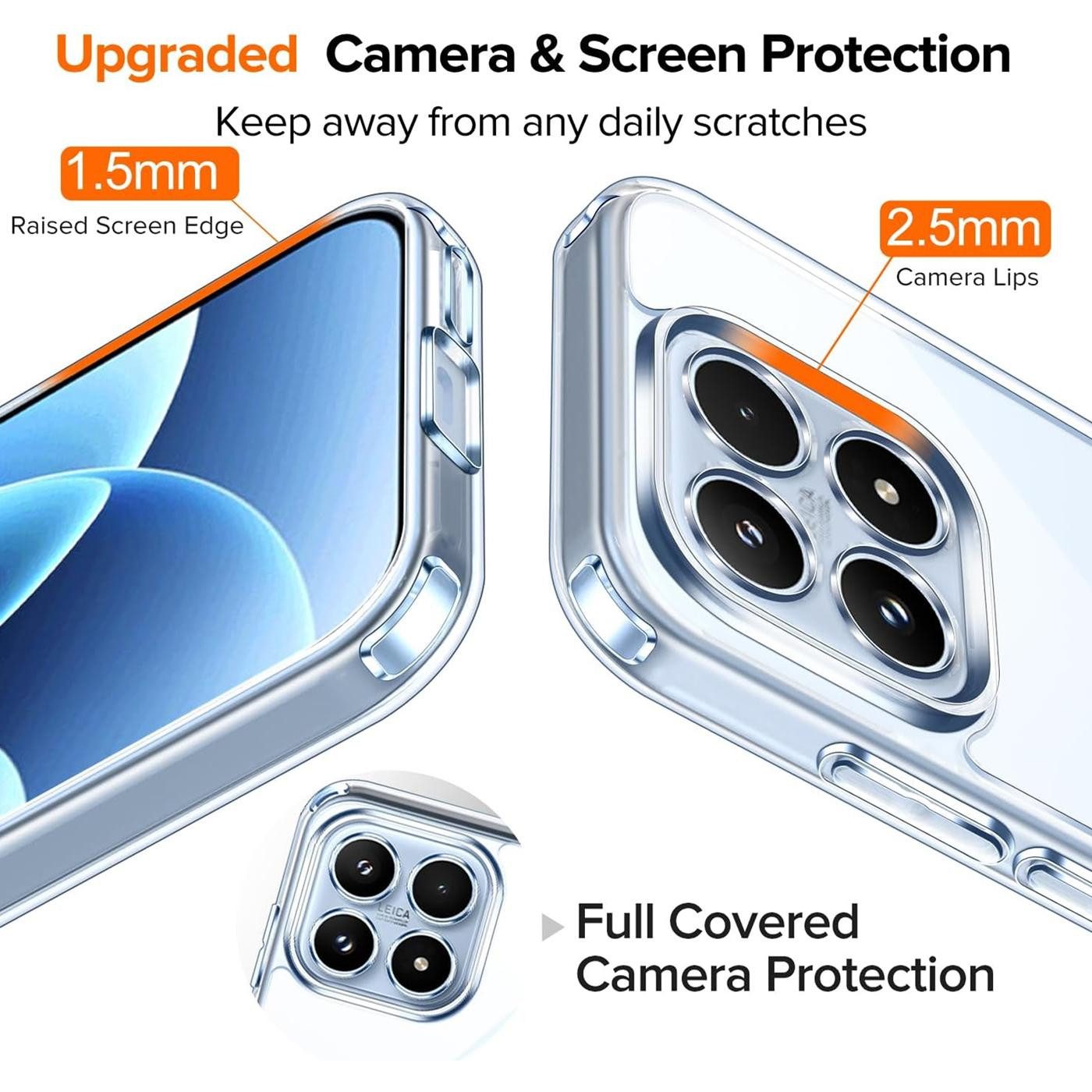 CoolGadget Handyhülle Transparent Ultra Slim Case für Xiaomi 17 6,3 Zoll, Silikon Hülle Dünne Schutzhülle für Xiaomi 17 5G Hülle – Bild 5 von 5