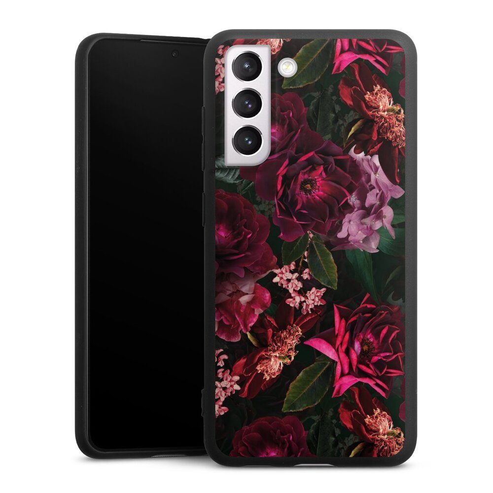 DeinDesign Handyhülle Rose Blumen Blume Dark Red and Pink Flowers, Samsung Galaxy S21 FE 5G Silikon Hülle Premium Case Handy Schutzhülle