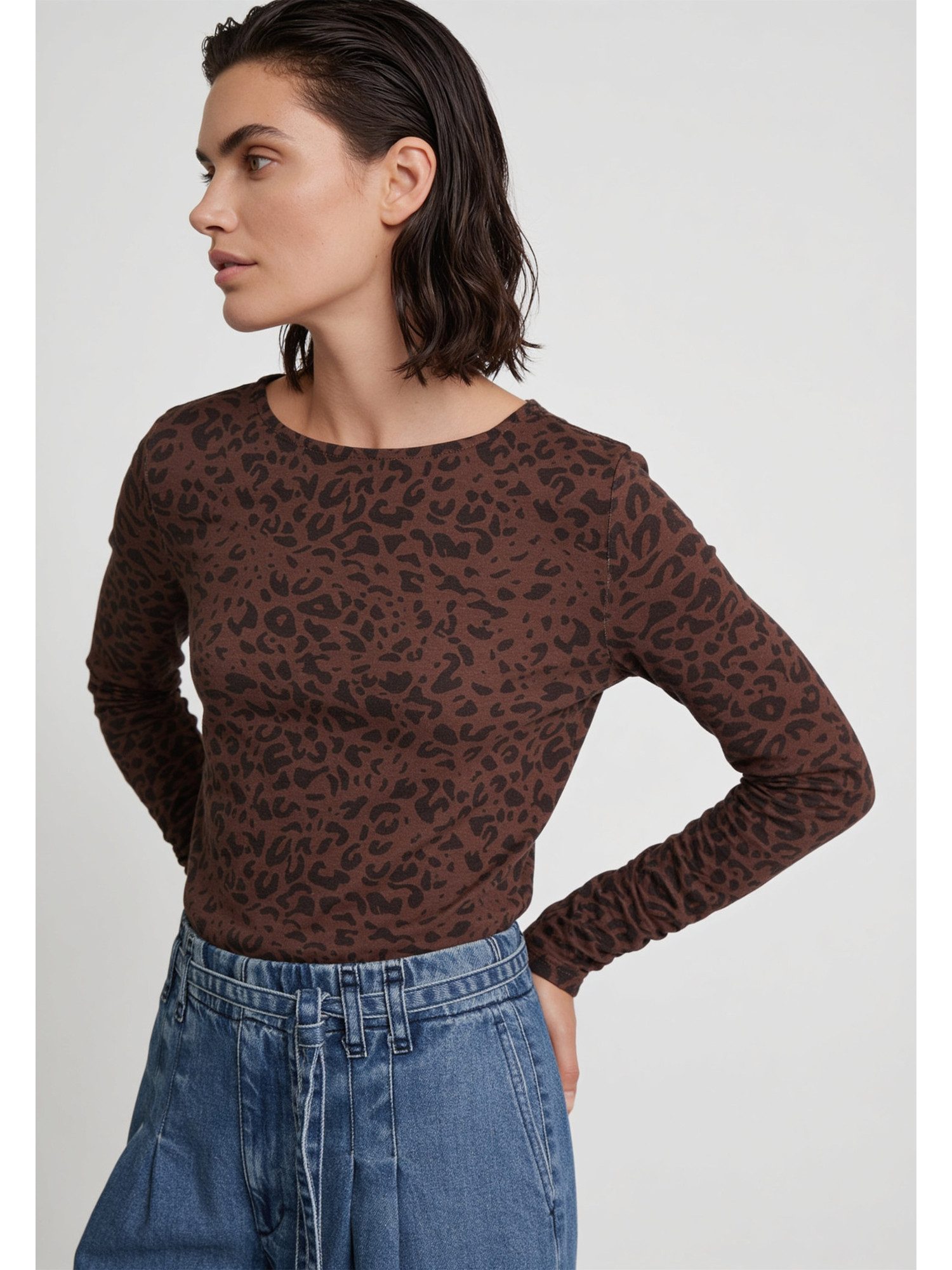 MORE&MORE T-Shirt stylishes, schmales Leoshirt