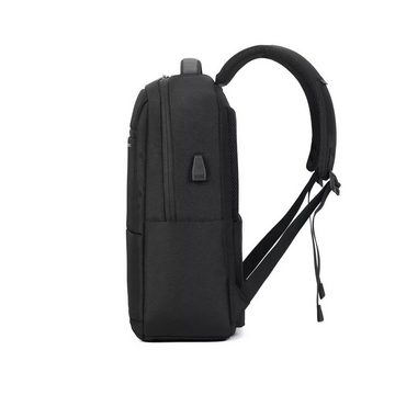 SHG Laptoprucksack Businessrucksack, Reiserucksack, Handgepäck (schwarz), Cityrucksack Backpack Notebookrucksack 15,6"